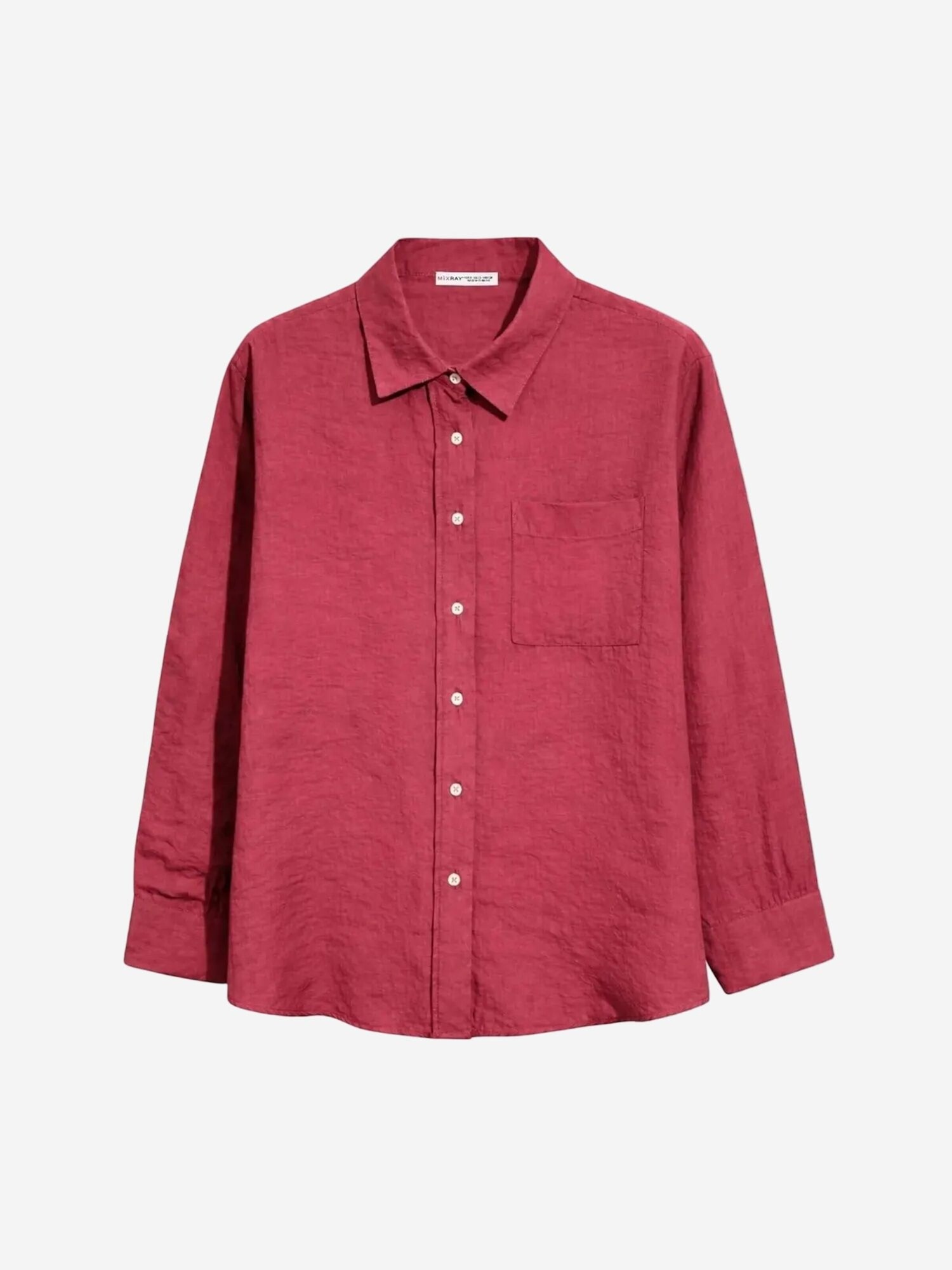 MixRay Bluza 'Hemden' burgund
