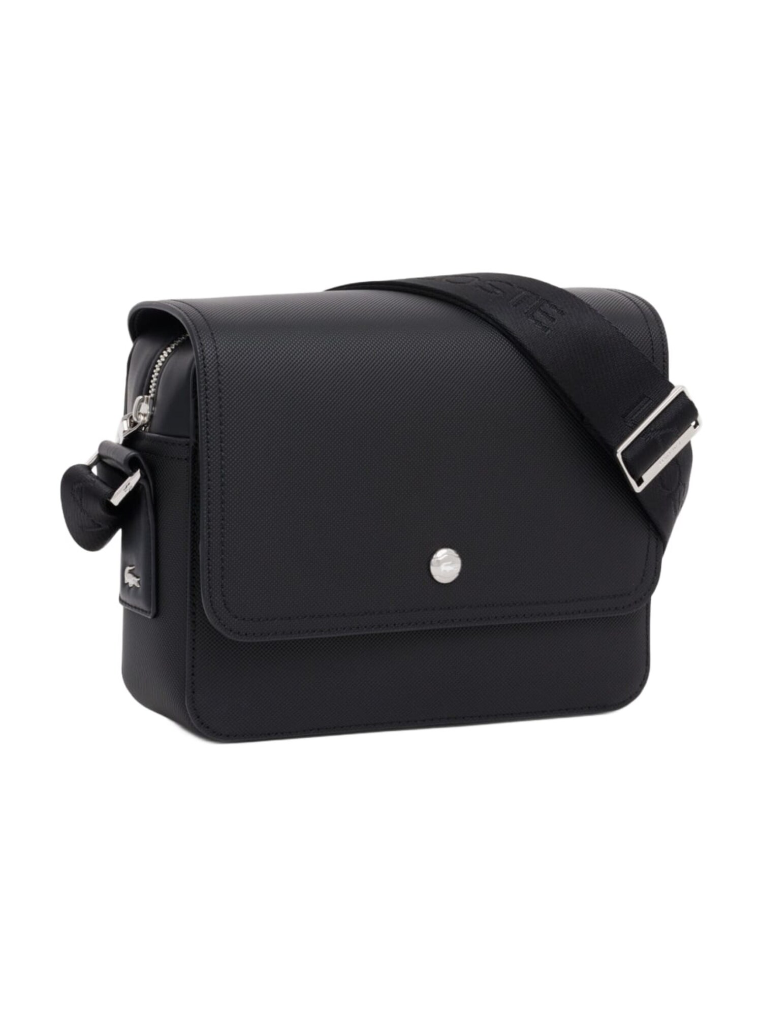 LACOSTE Bolso de hombro 'Lacoste Petit sac messenger Homme Langon Petit Piqué Noir' negro – imagen 3