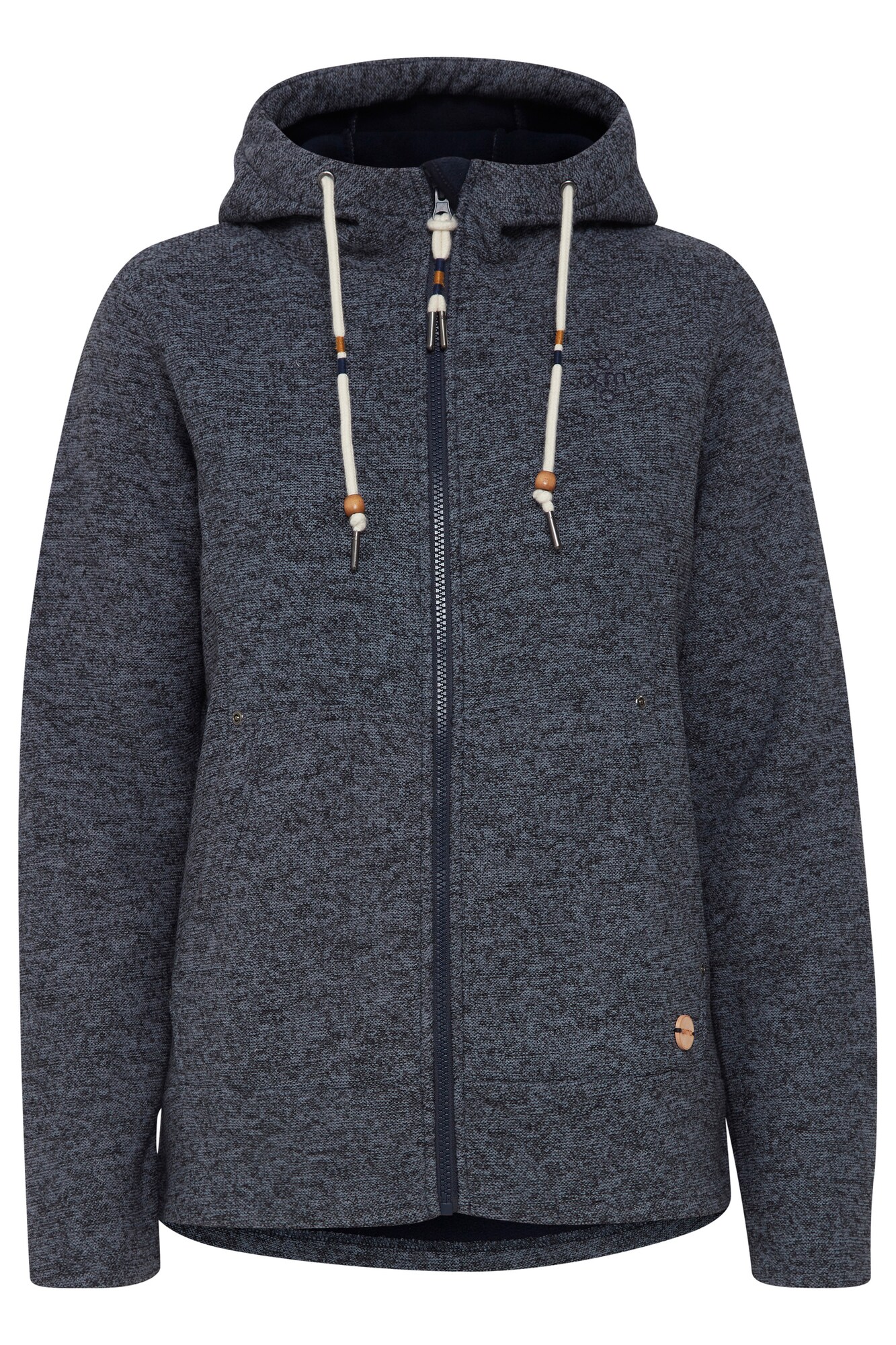 Oxmo Chaqueta polar 'FIA'  azul moteado