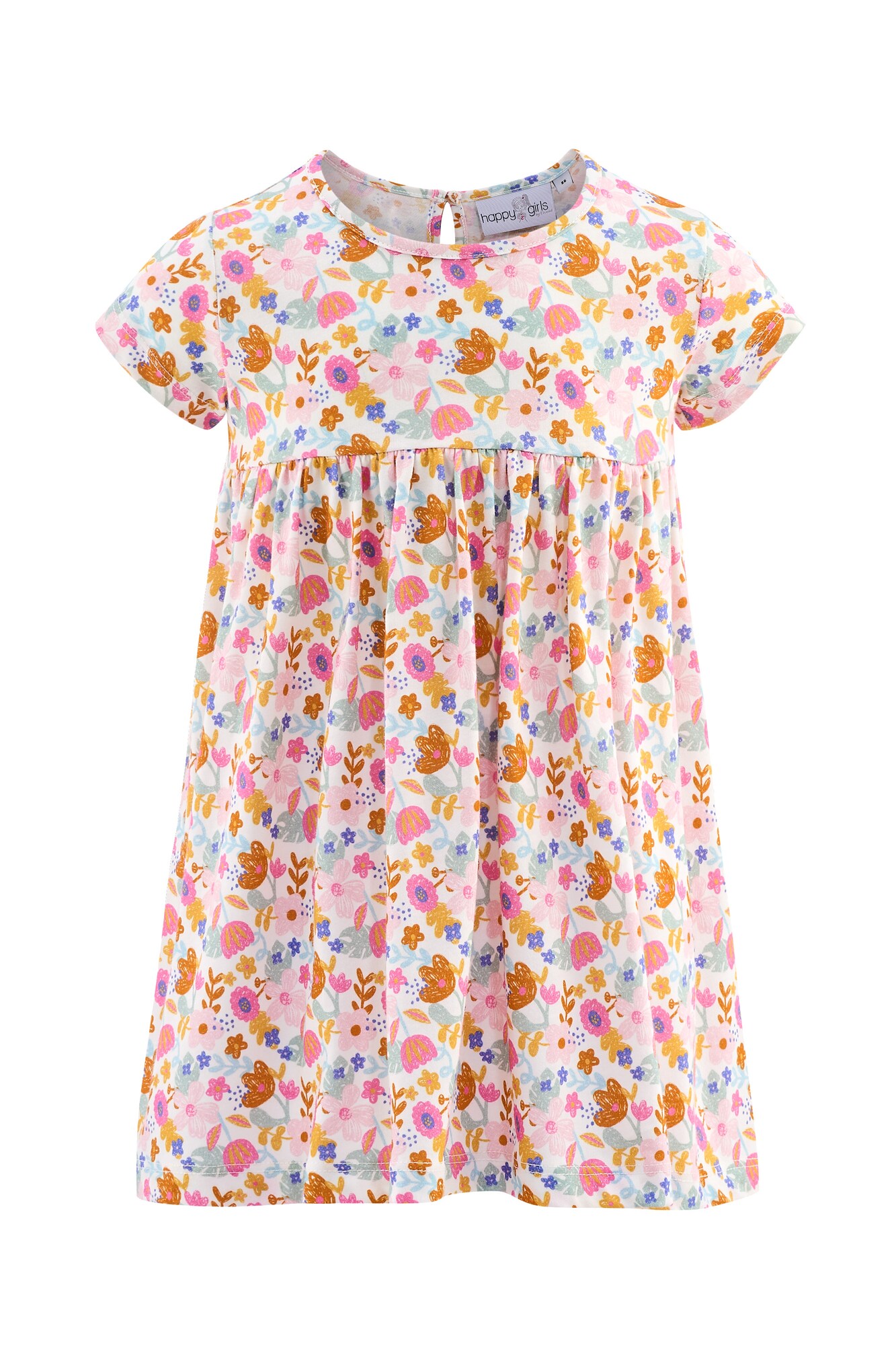 happy girls Rochie  albastru deschis / maro caramel / roz deschis / roz închis