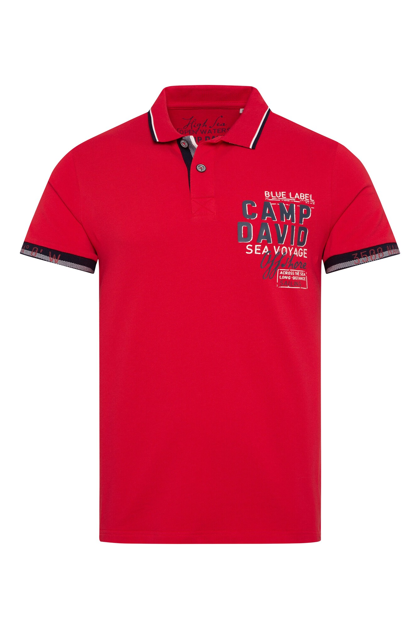 Thumbnail - Pikee-Polo mit Rubber Artwork und Two-Tone-Details
