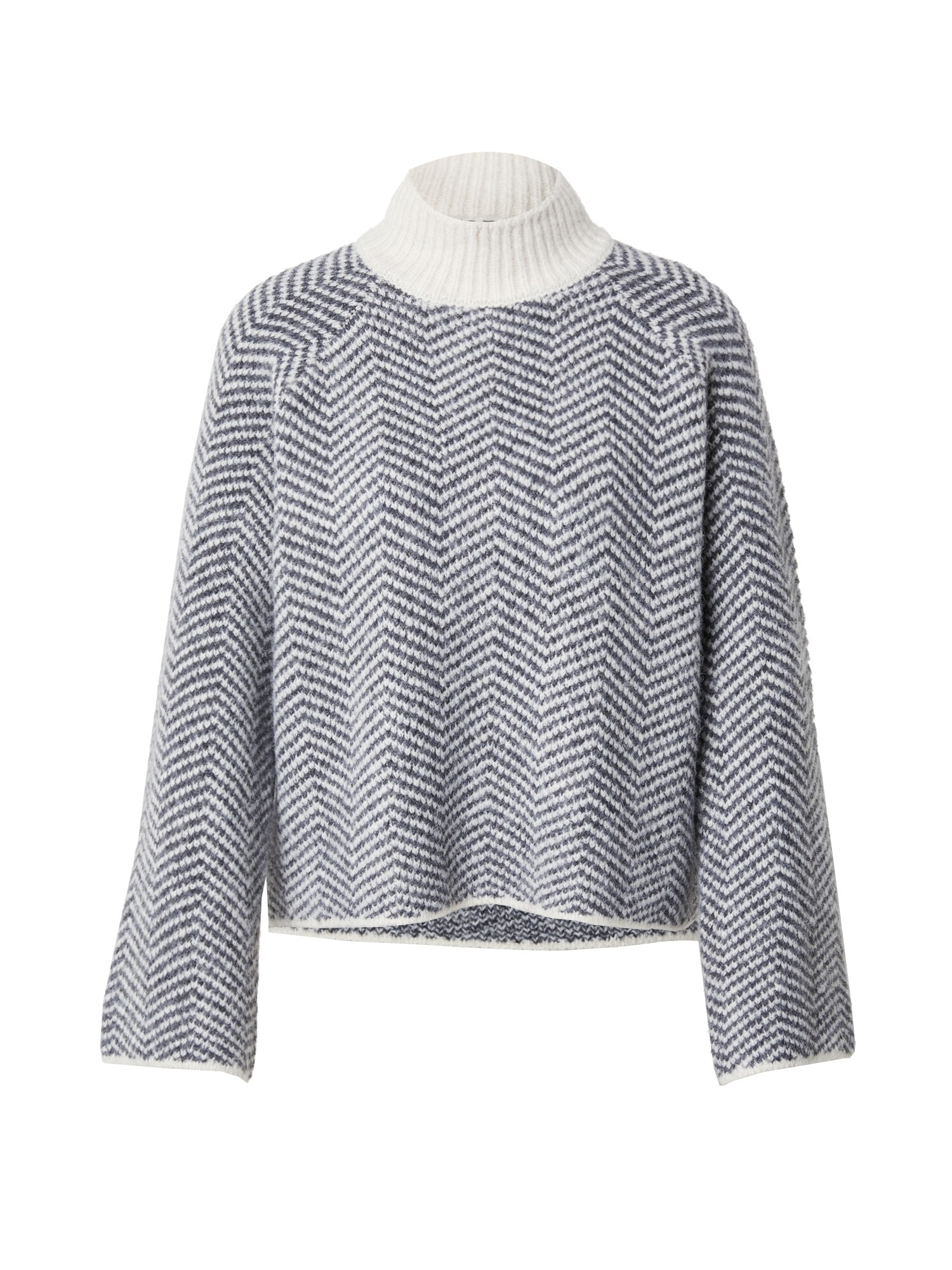 VERO MODA Pulóver 'Naomi'  bézs / szürke / fekete akciós termékkép 1