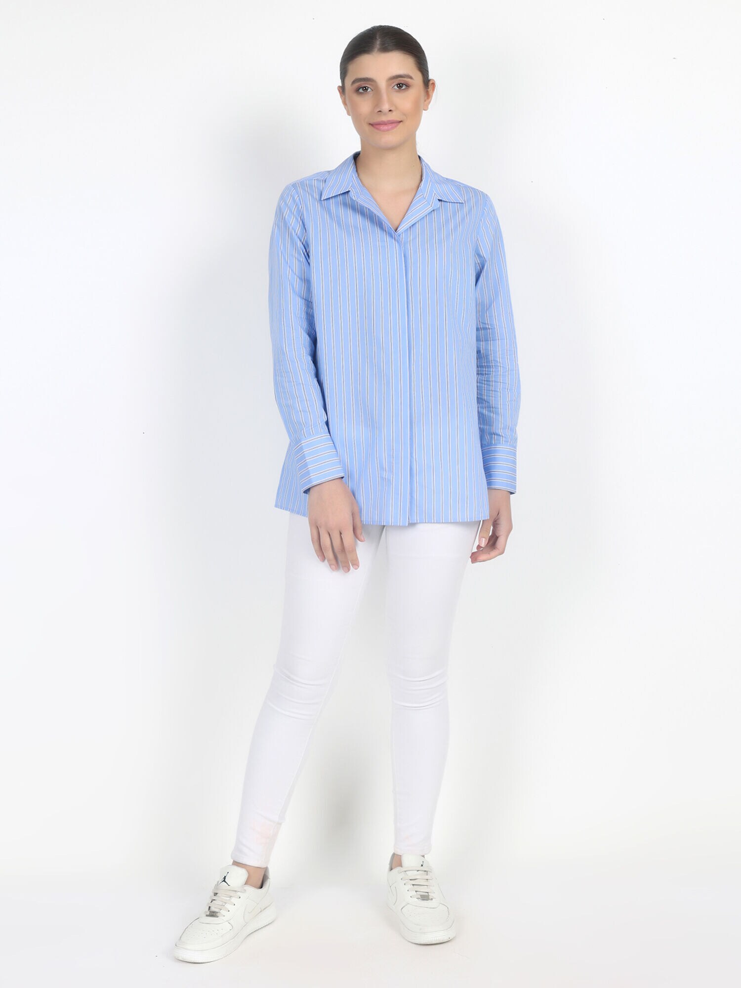 Thumbnail - VICCI Germany Hemdbluse mit verdeckter Knopfleiste