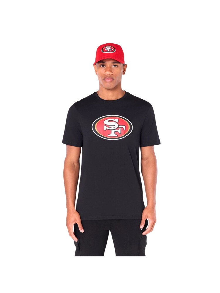 NEW ERA Shirt 'NFL San Francisco 49ers Logo' Herren Größe M knallrot / schwarz / naturweiß