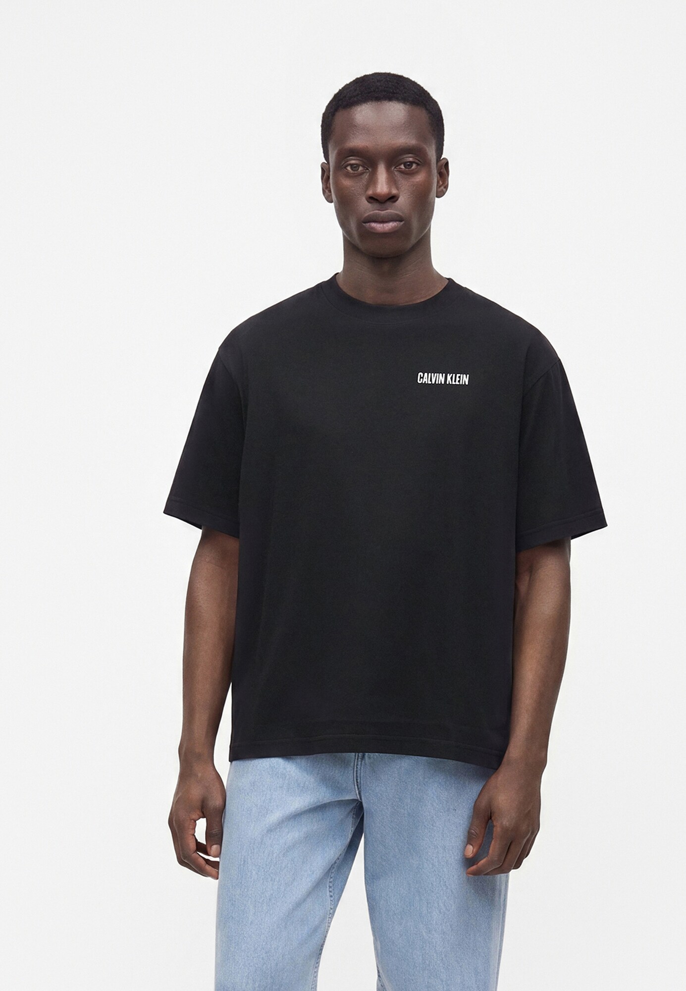 Calvin Klein Jeans Camiseta 'CALVIN OR NTHING' negro / blanco – imagen 3