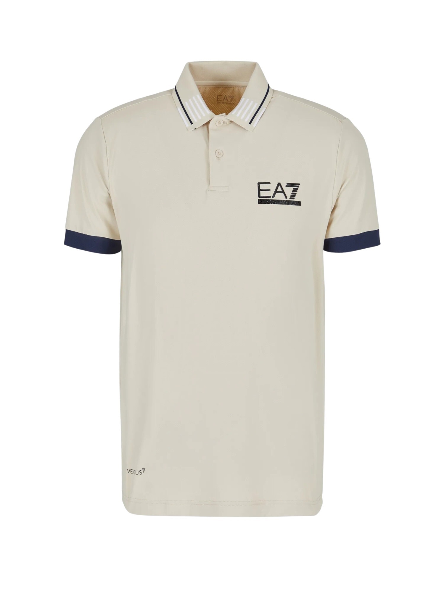 EA7 Emporio Armani Funkčné tričko 'Golf Pro'  tmelová / námornícka modrá / čierna / biela