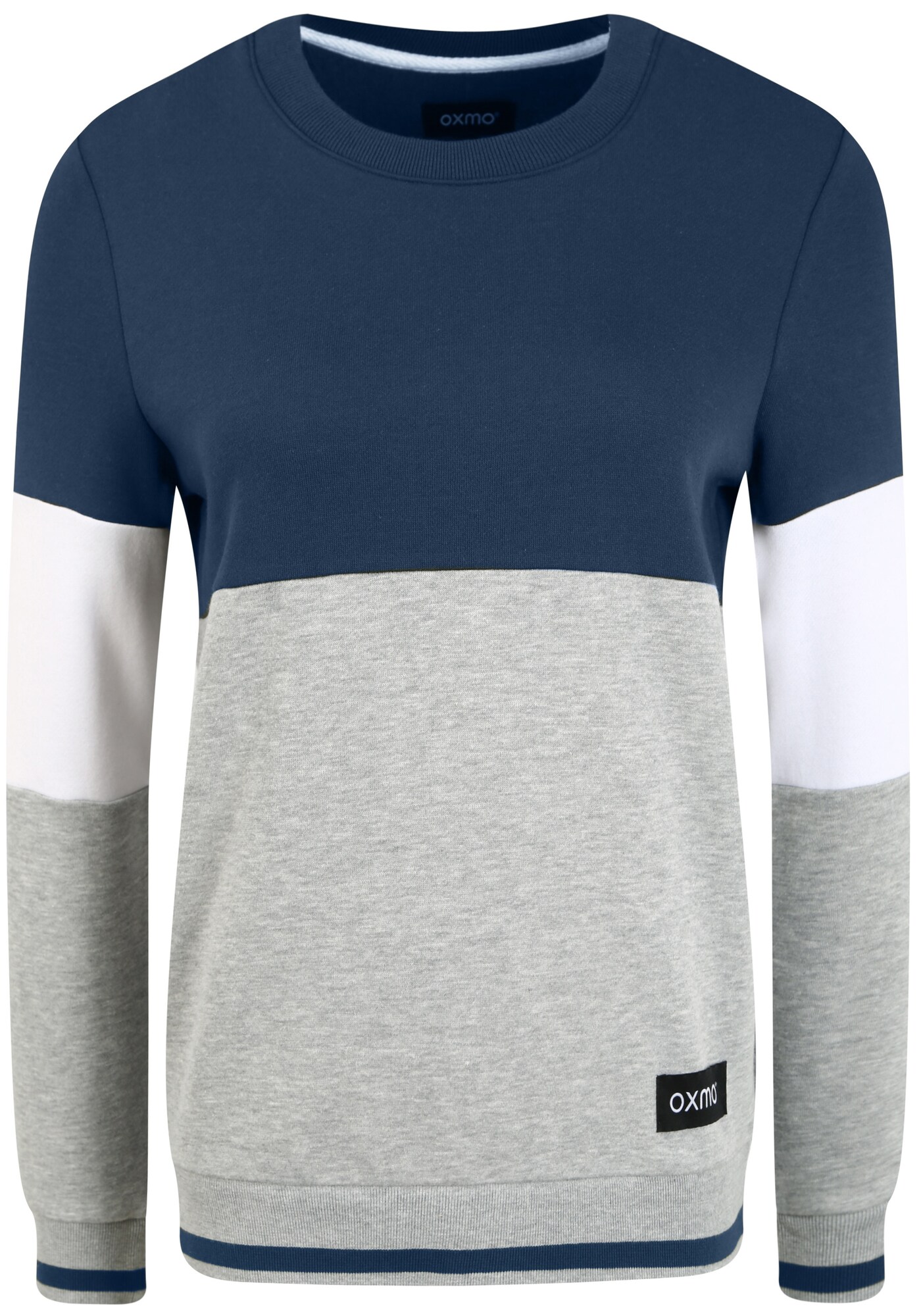 Oxmo Sudadera 'Omaya'  azul / gris / blanco