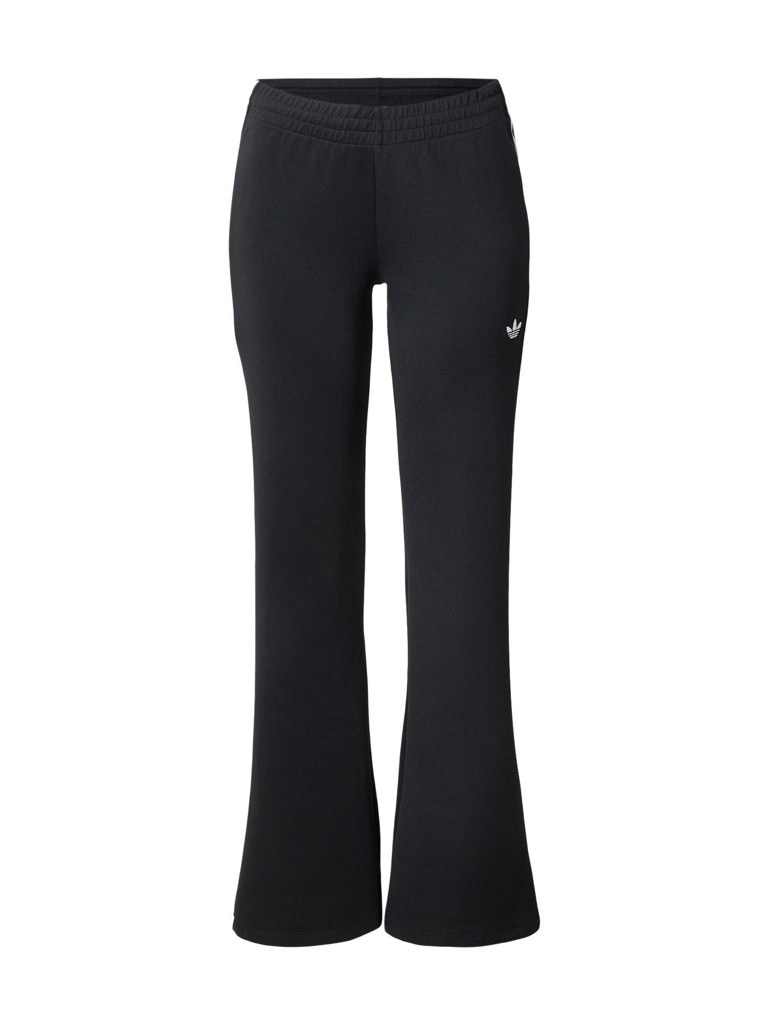 ADIDAS ORIGINALS Pantaloni 3S FLARED negru / alb