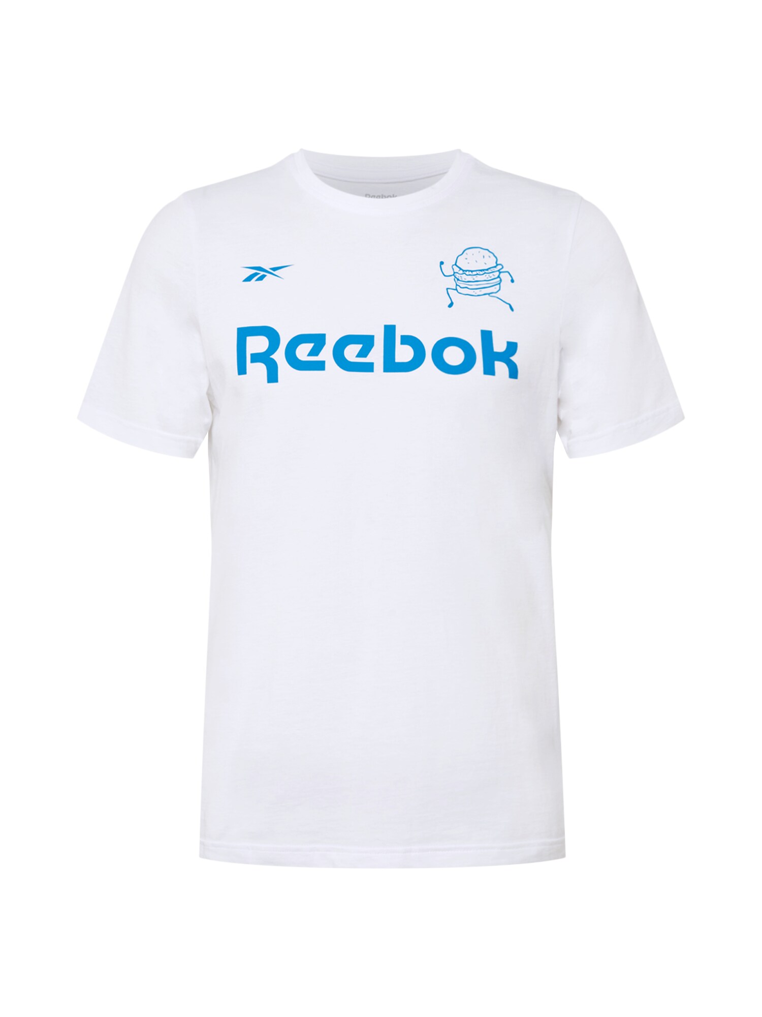 REEBOK Sportiniai marškinėliai  balkšva / mėlyna