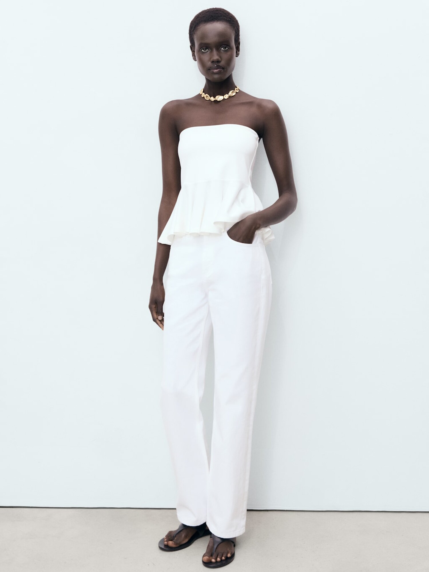 Thumbnail - MANGO Top PEPLUM