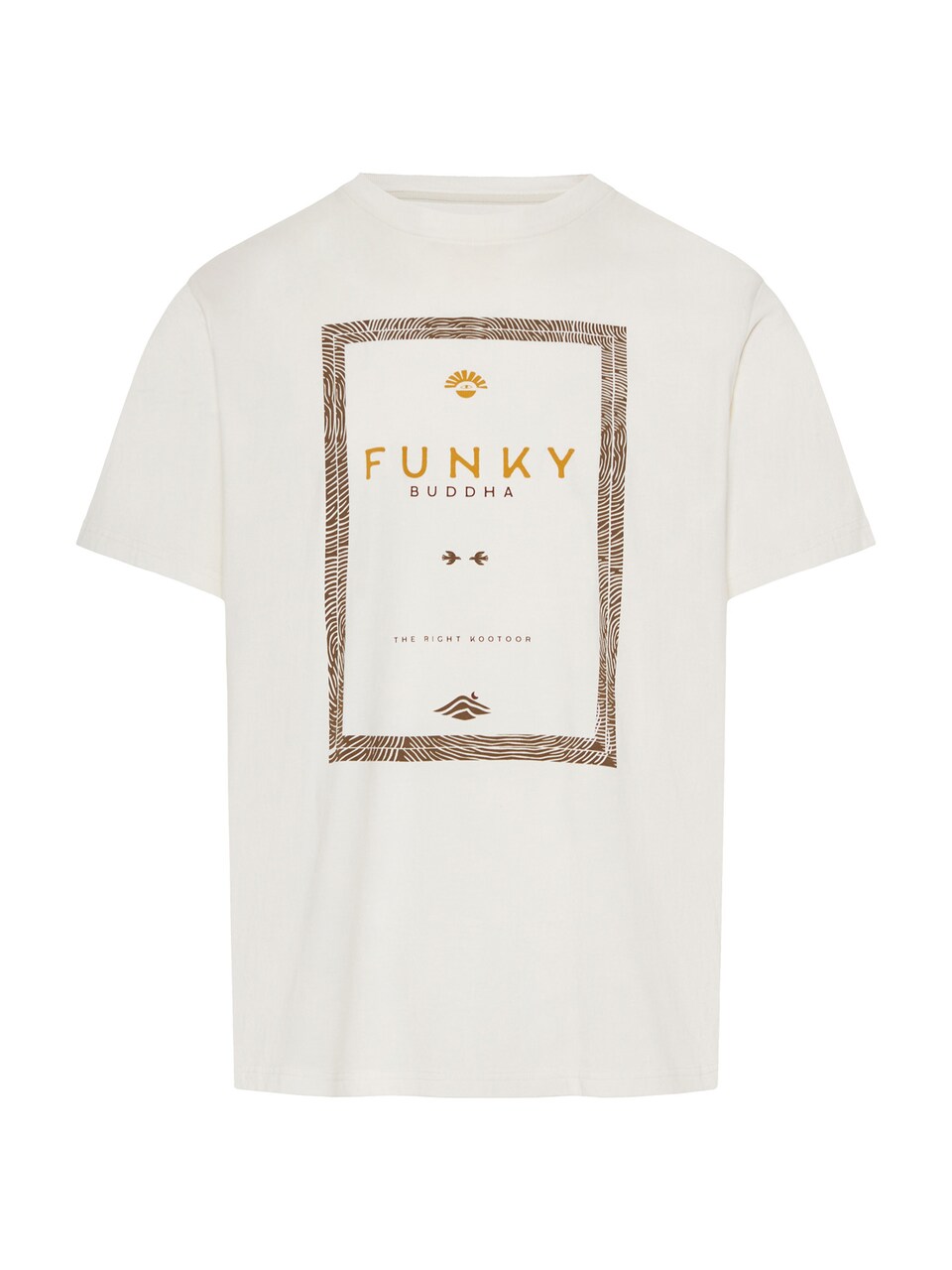 T-shirt ljusbeige / mörkbrun