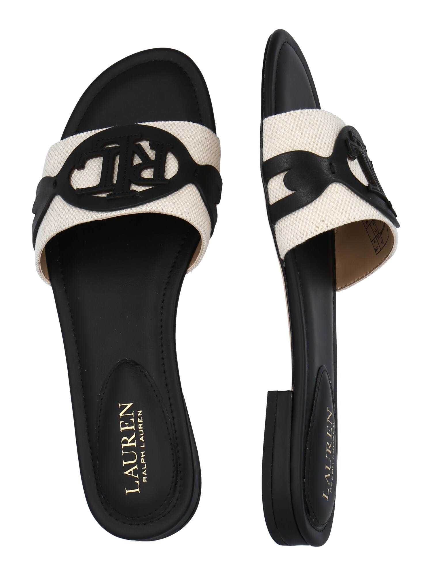 Lauren Ralph Lauren Papucs 'Alegra'  fekete / fehér termék 2. képe