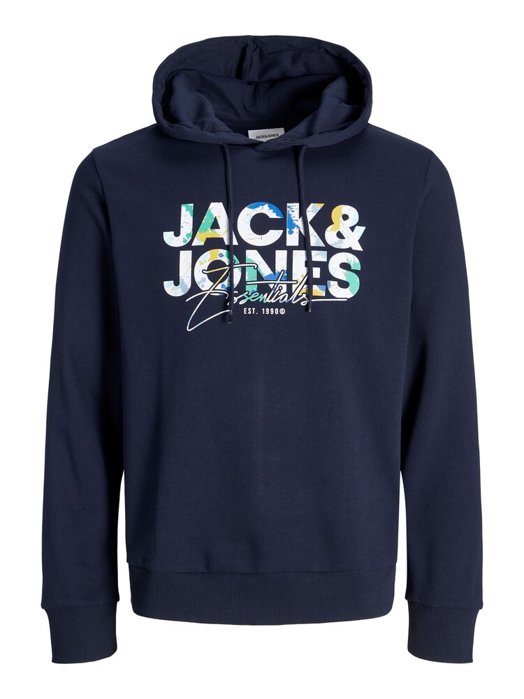 JACK & JONES Sweatshirt Herren Größe 6XL marine / weiß