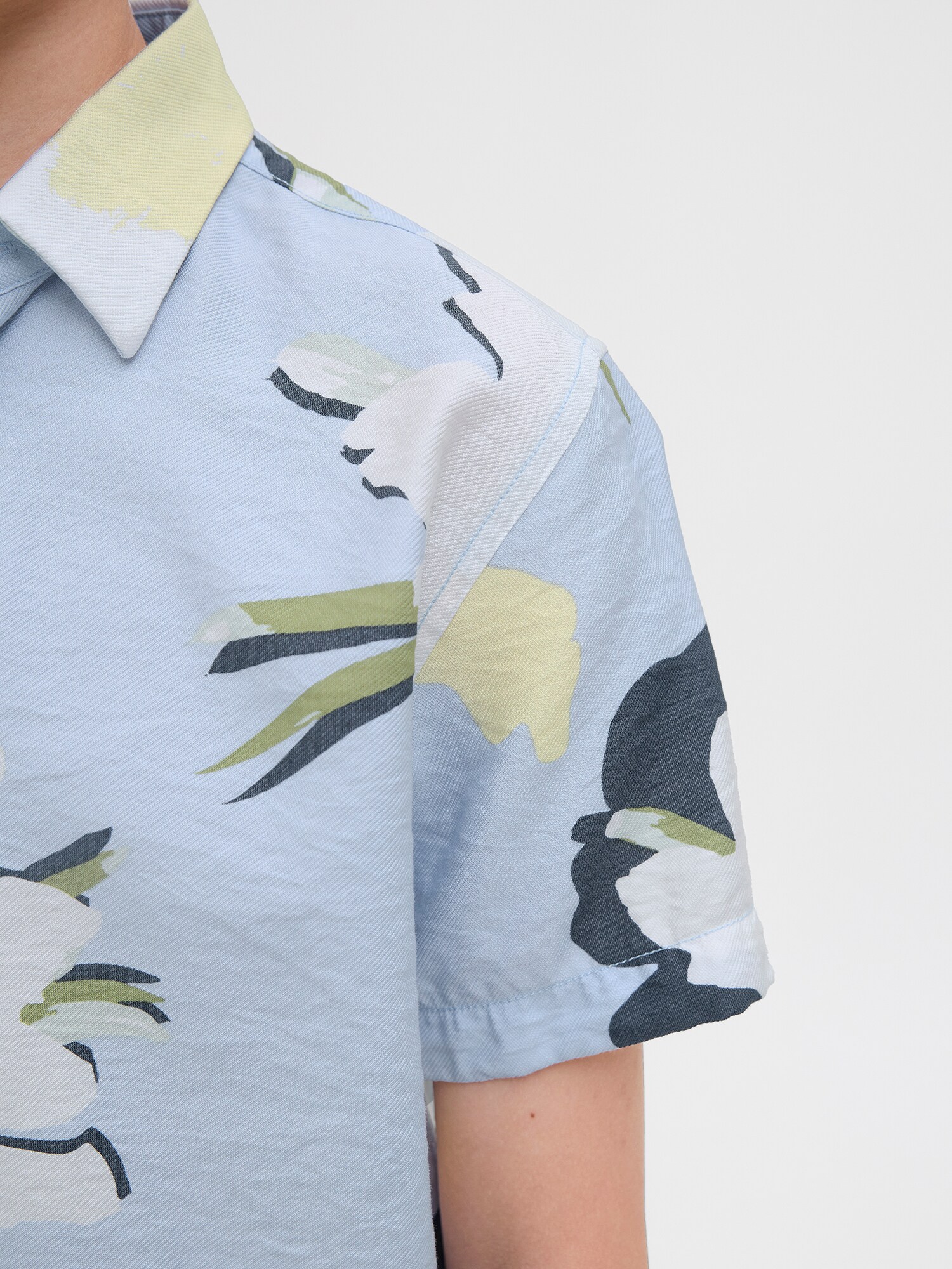 Jack & Jones Junior Košeľa piesková / námornícka modrá / svetlomodrá / olivová (obrázok 6)