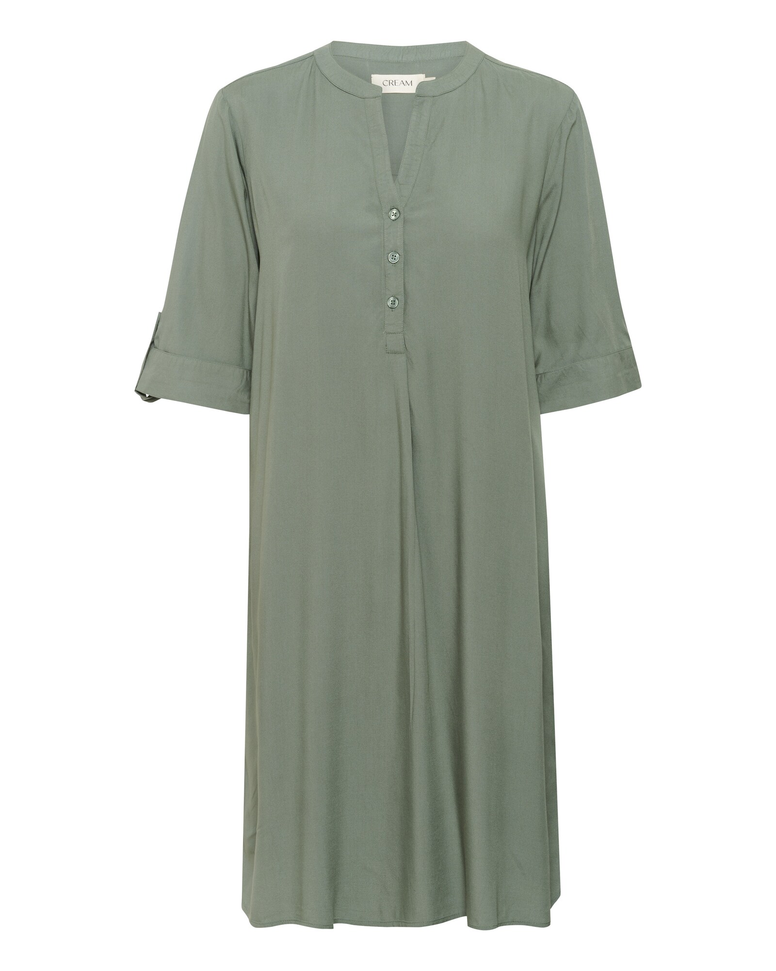 Cream Vestido camisero 'Tiah'  verde pastel