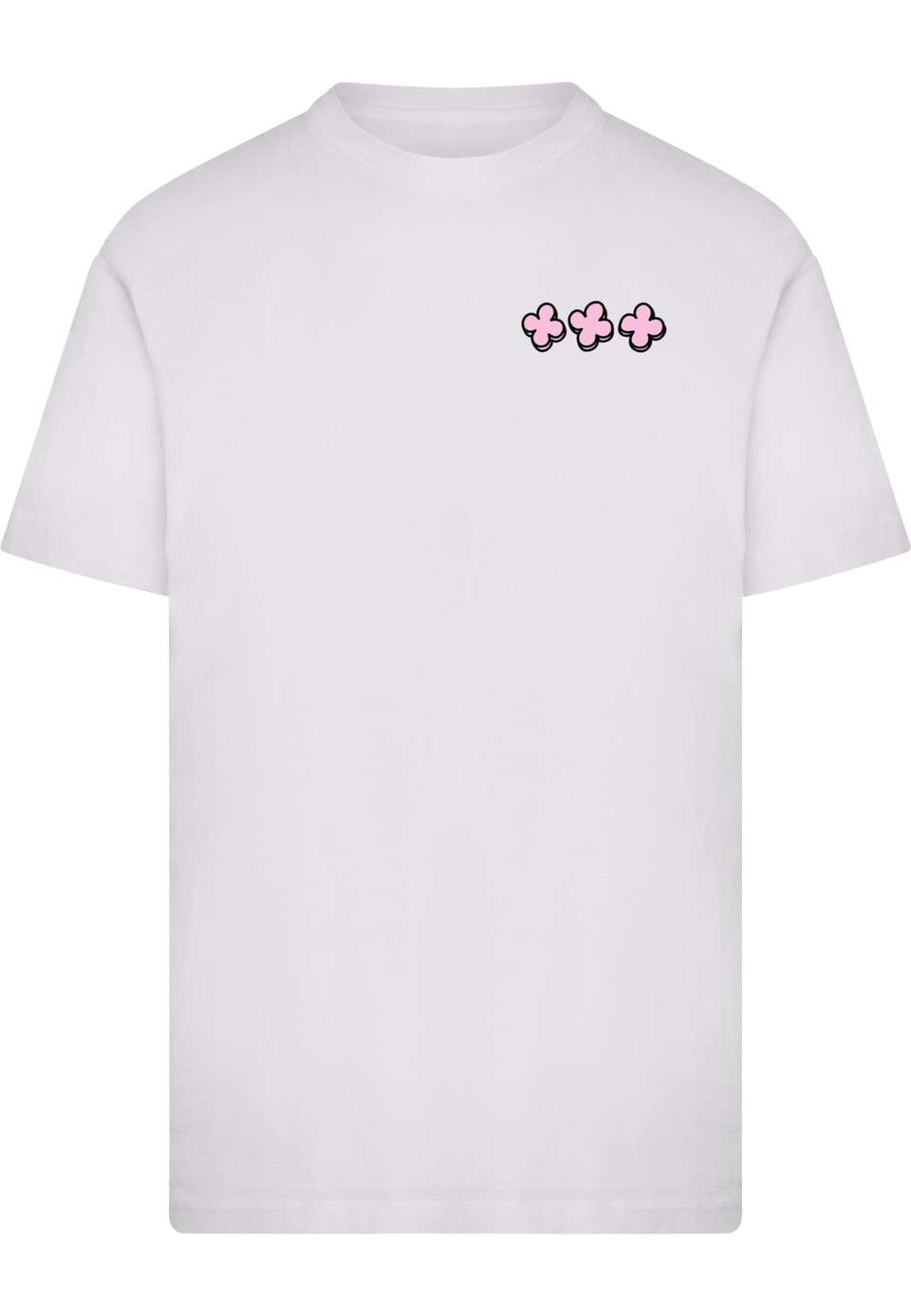 T-shirt 'All Or Nothin Chain' rosa / svart