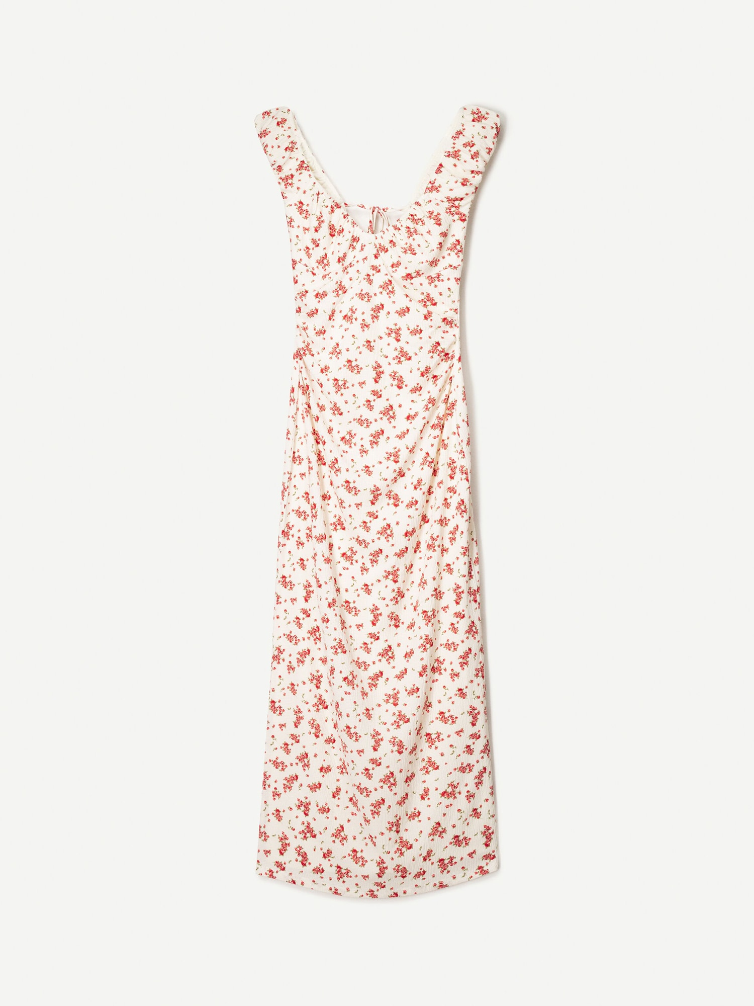 Bershka Rochie de vară  verde / roșu / roșu pastel / alb
