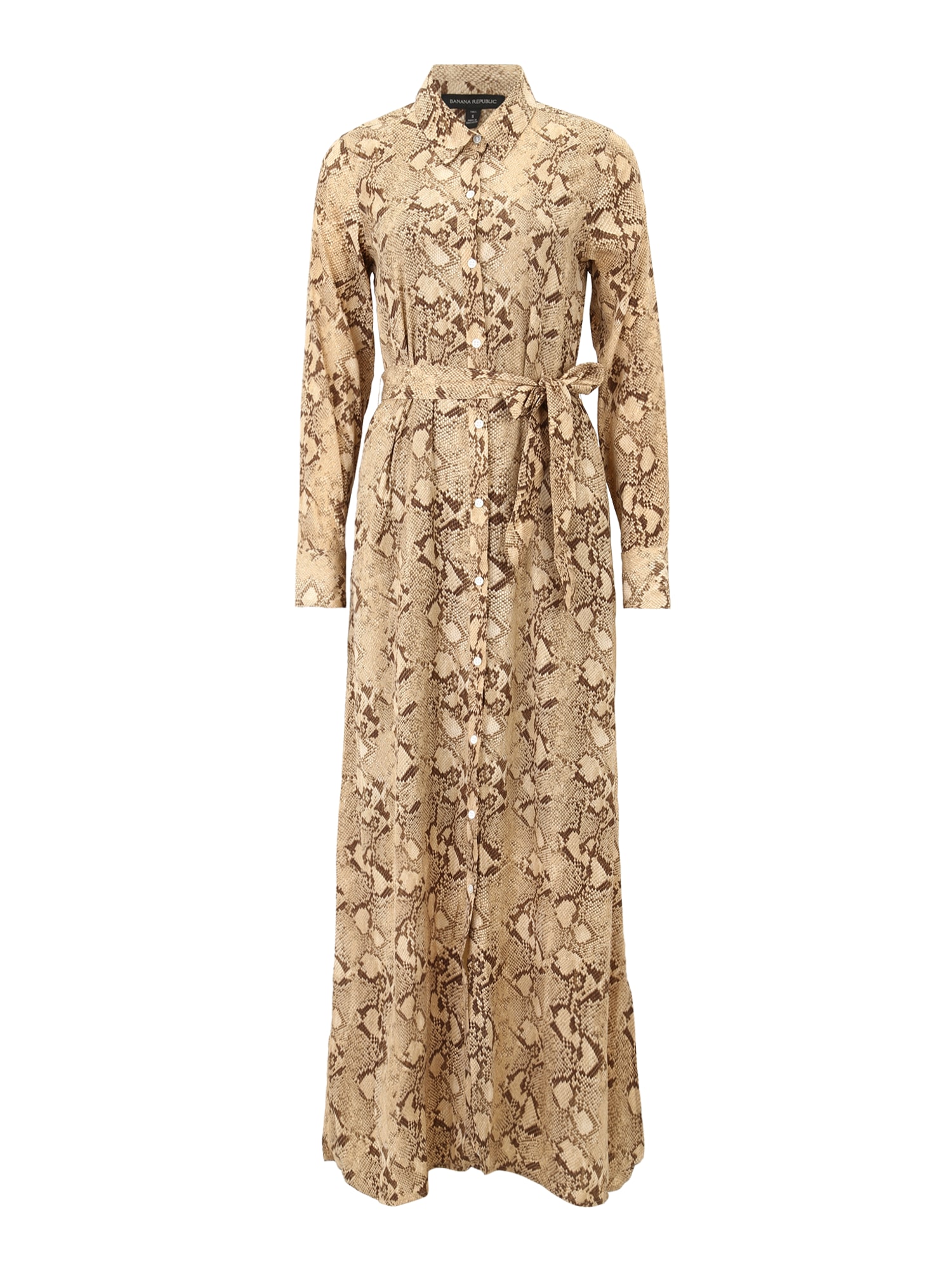Banana Republic Tall Palaidinės tipo suknelė gelsvai pilka spalva / tamsiai ruda