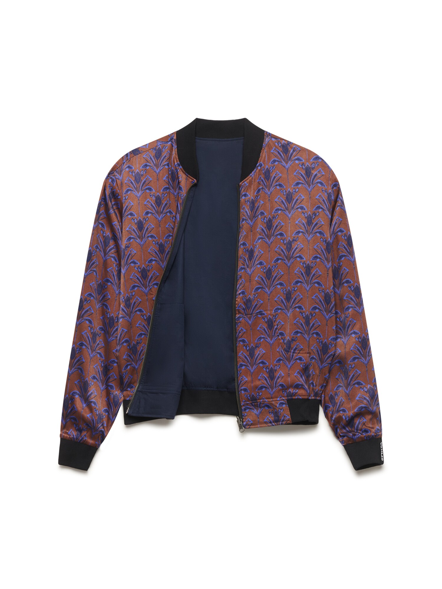 Yahmo Chaqueta de entretiempo 'Ruth'  marrón rojizo / azul violaceo / lila oscuro