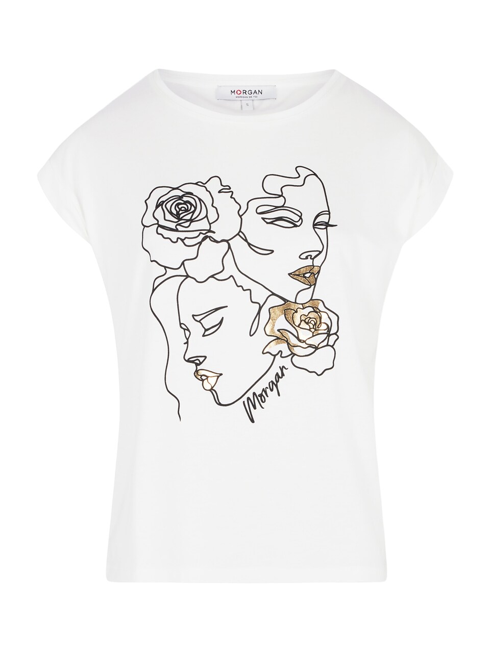T-shirt guld / svart