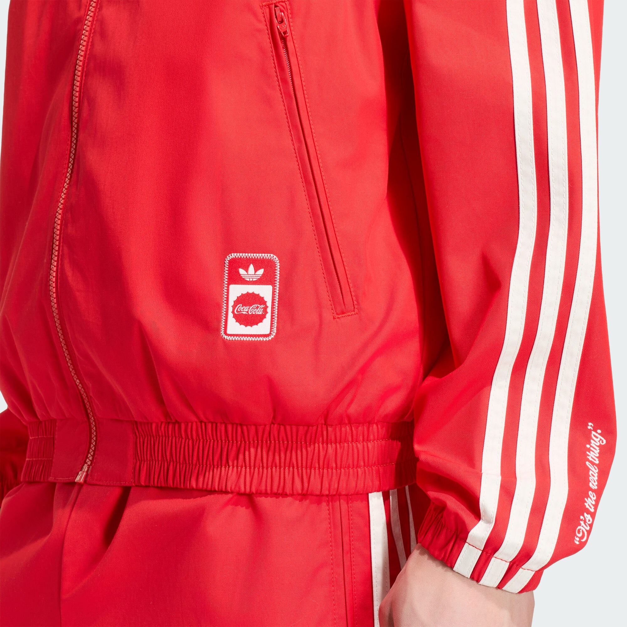 ADIDAS ORIGINALS Chaqueta de entretiempo 'Coca Cola Classic Firebird'  rojo / blanco – imagen 4