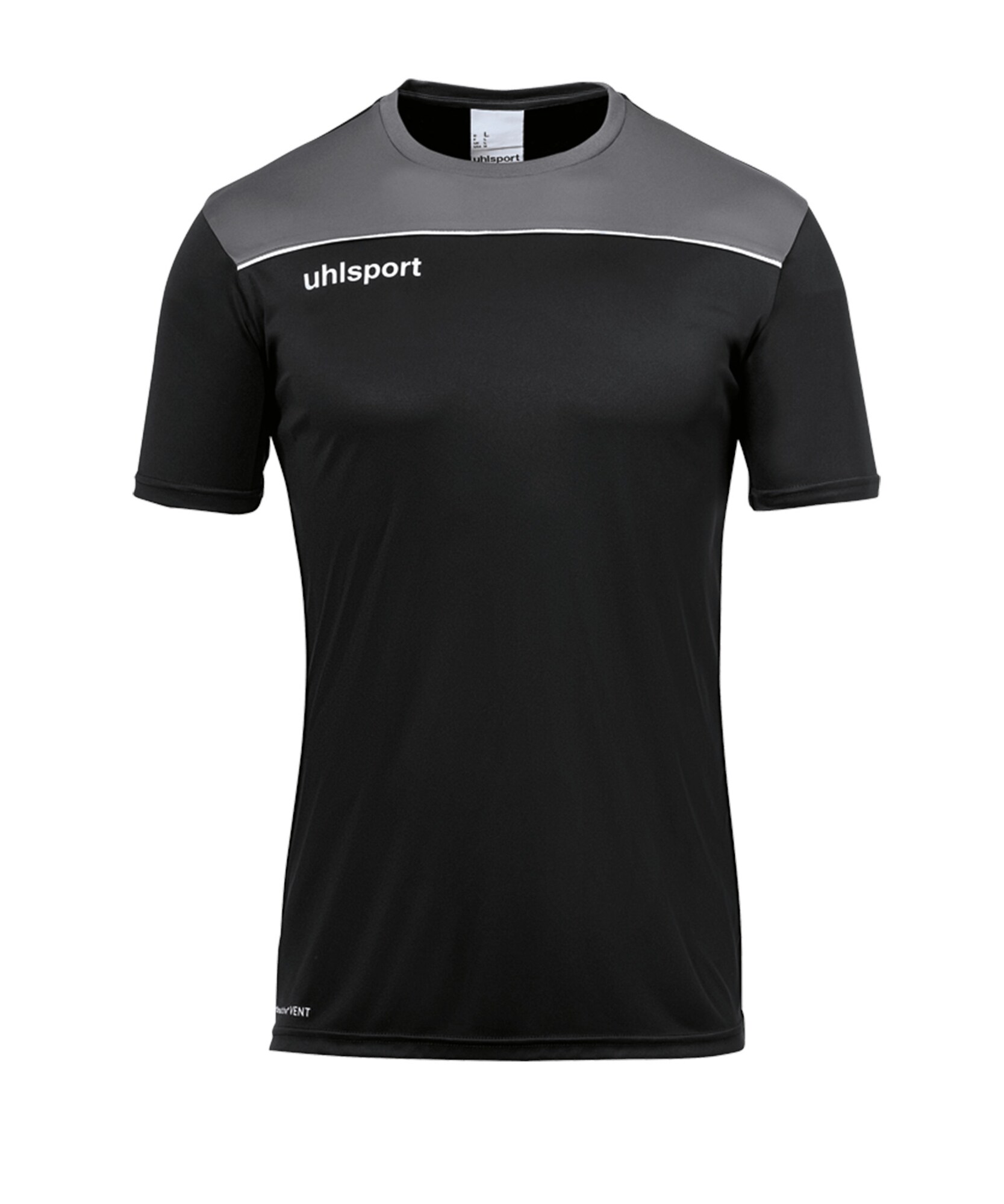 UHLSPORT Tricou funcțional  gri / negru / alb