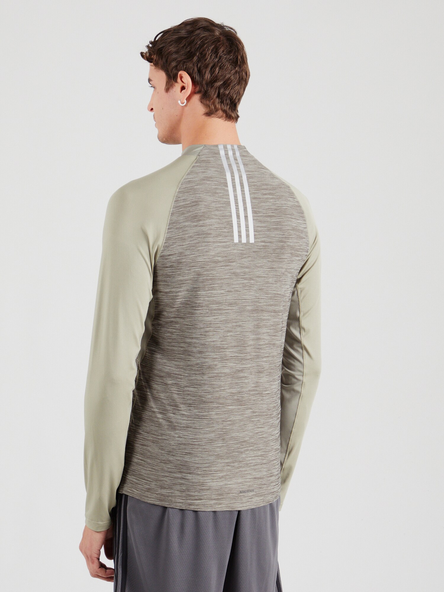 ADIDAS PERFORMANCE Funkčné tričko 'GYM+' olivová / pastelovo zelená / biela (obrázok 3)