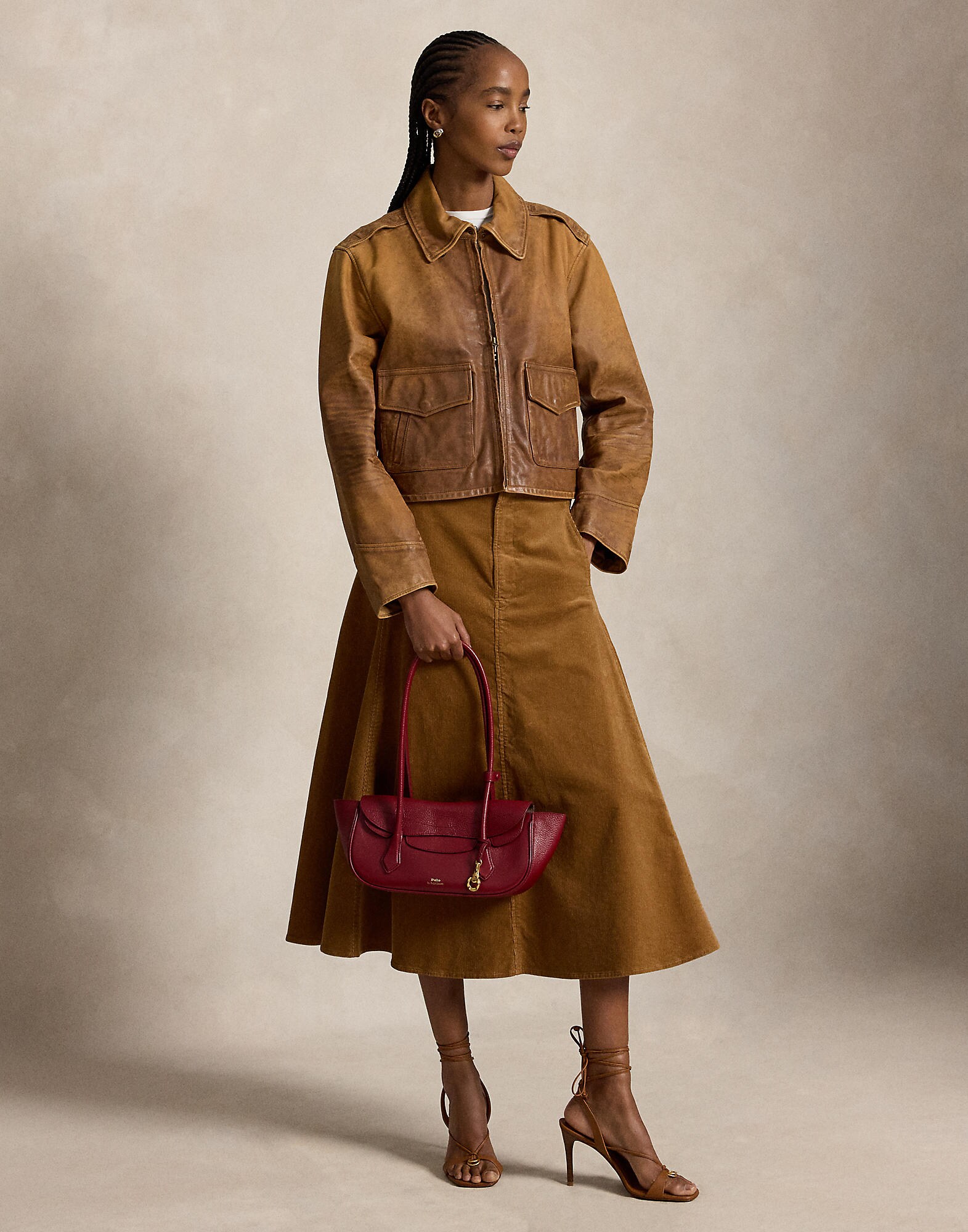 Polo Ralph Lauren Falda  caramelo – imagen 4