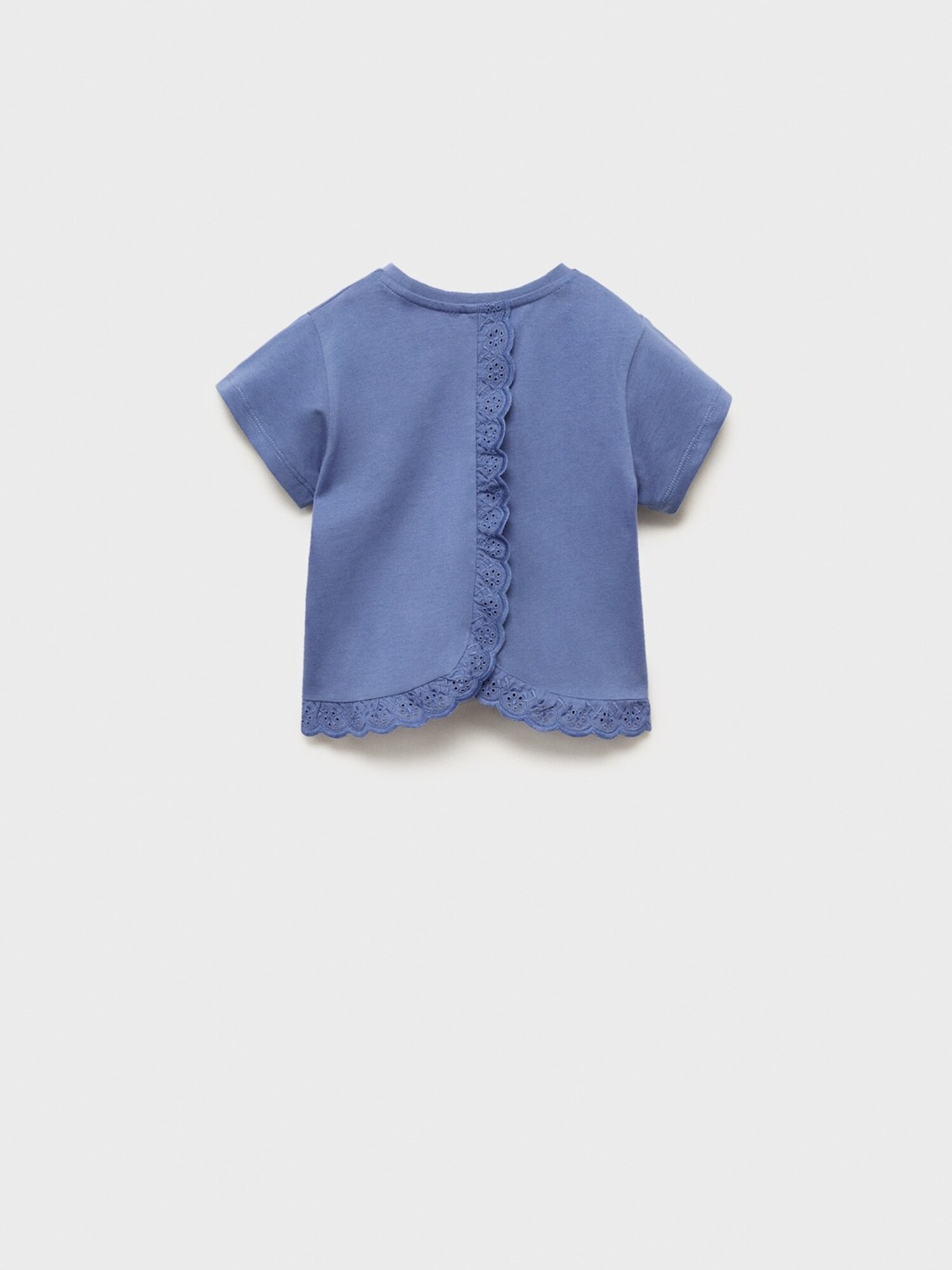 MANGO KIDS Póló 'FLEURS'  zafir / fehér termék 2. képe