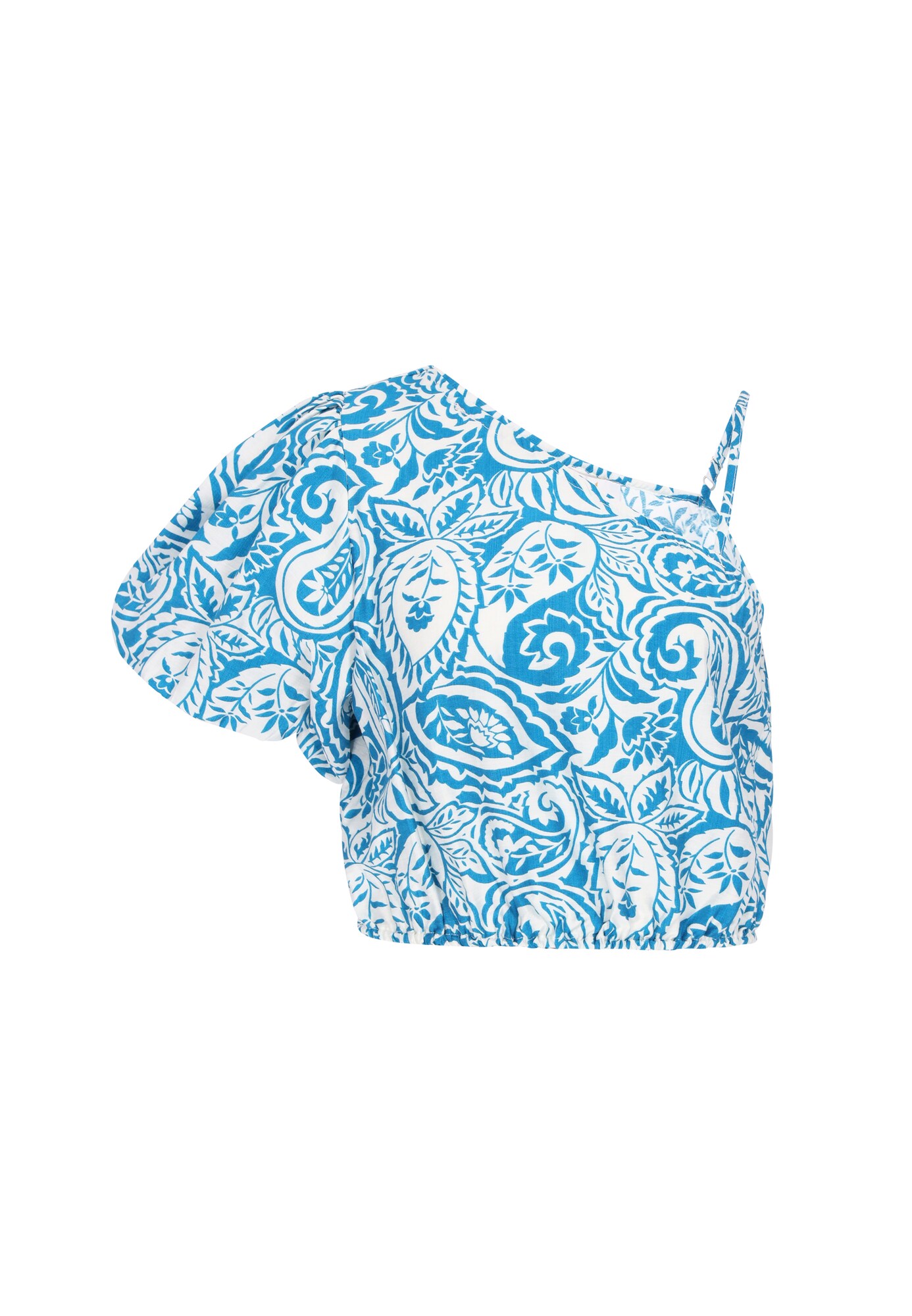 Usha Festival Blouse Lichtblauw / Wit