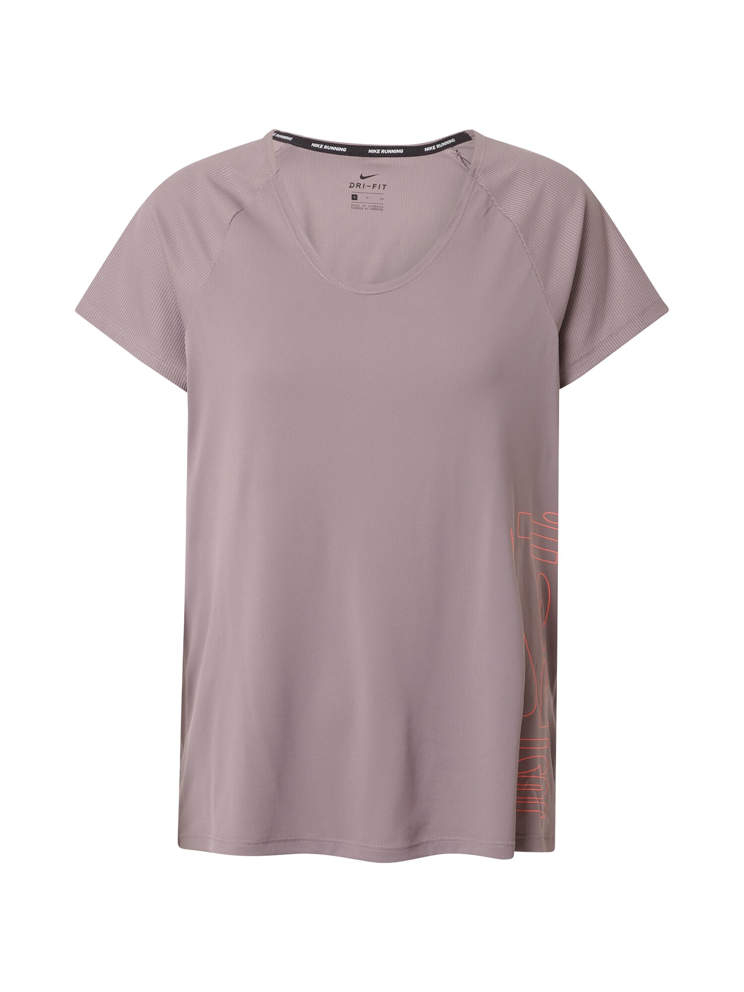 NIKE Sportiniai marškinėliai  pastelinė violetinė / neoninė oranžinė