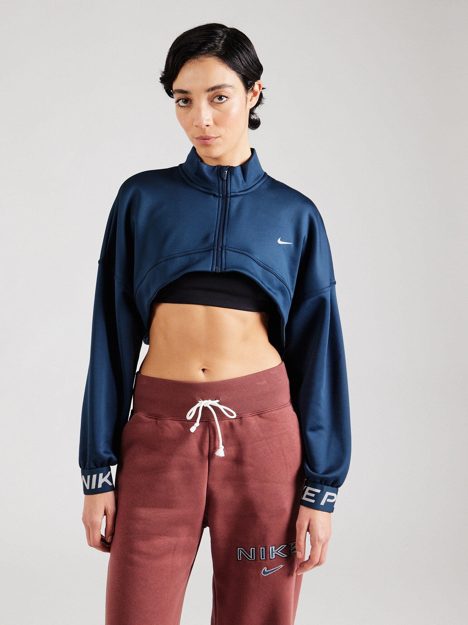 NIKE Sport szabadidős dzsekik 'Pro'  sötétkék / fehér termék 2. képe