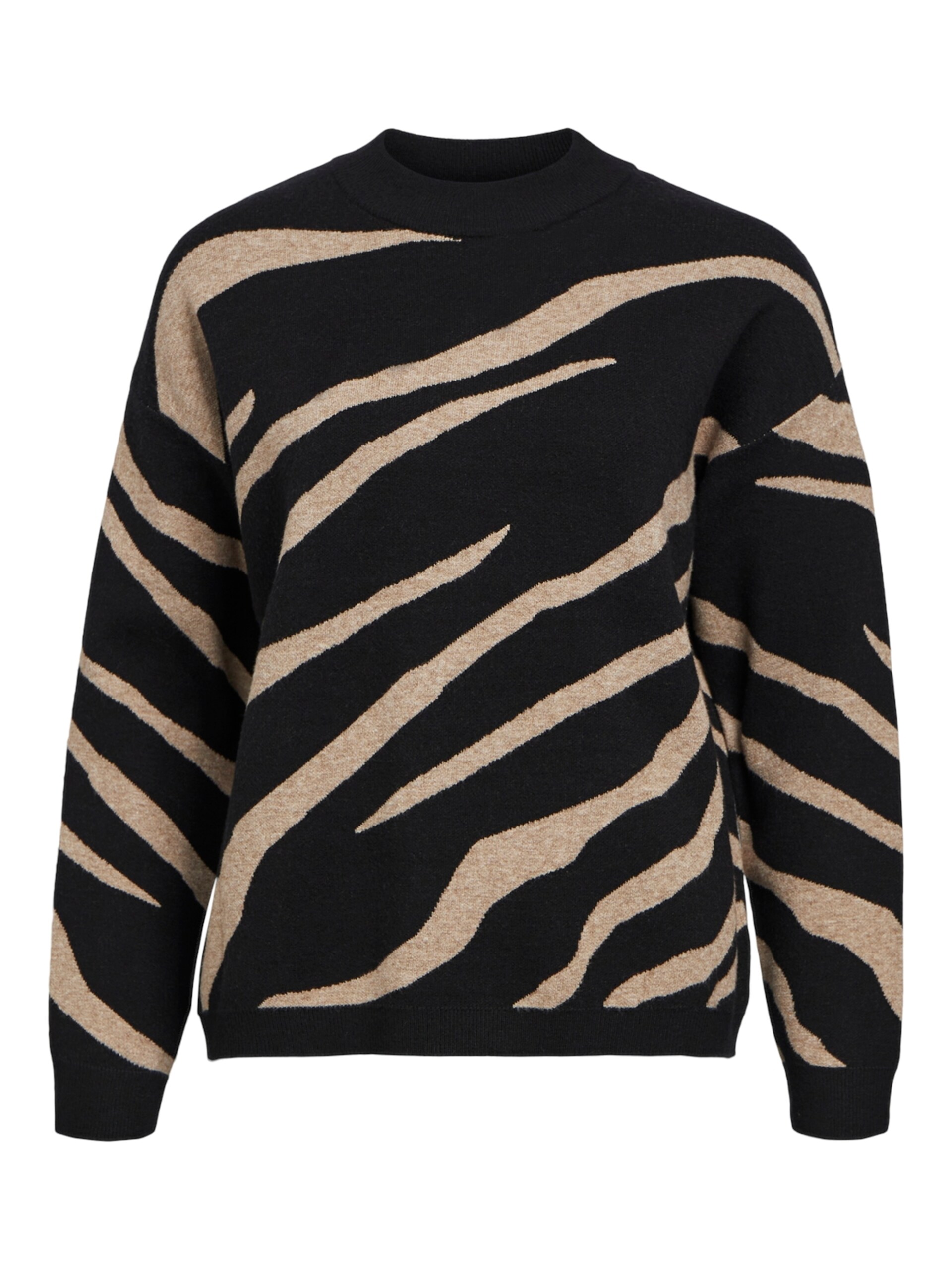 OBJECT Objray Lo L/S KNIT PULLOVER AOP stickade tröjor dam – bild 3
