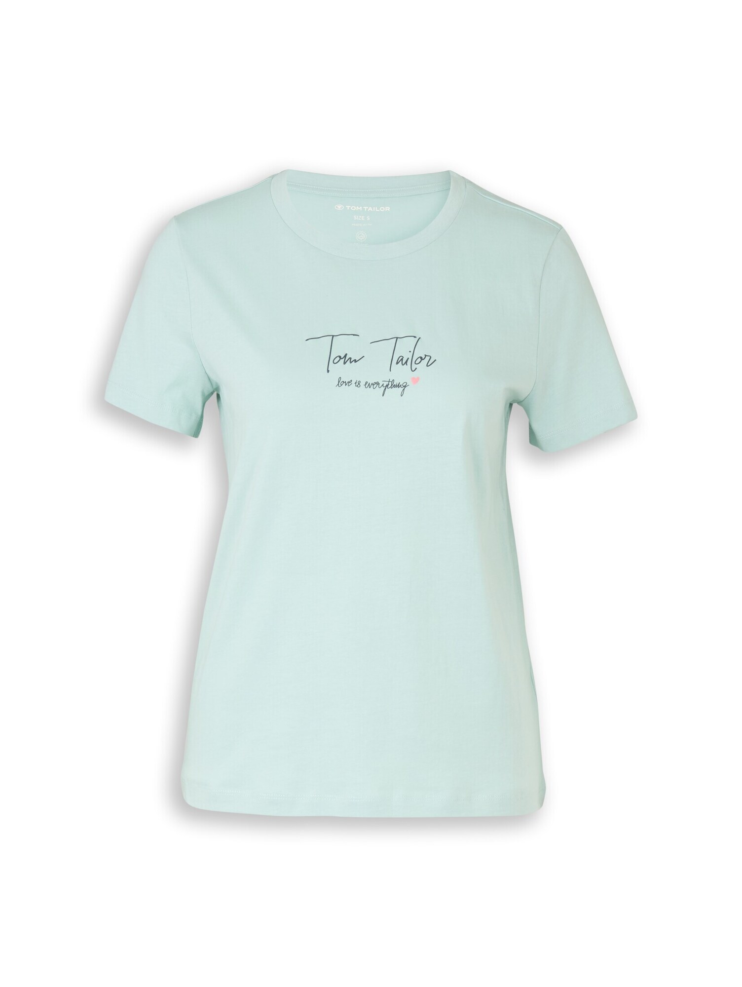 TOM TAILOR Tricou  albastru deschis / roz deschis / negru