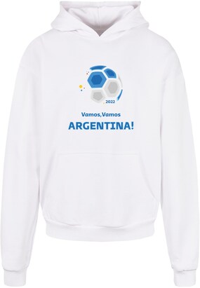 Merchcode Sweatshirt ‘Vamos,Vamos Argentina’ Blauw / Grijs / Oranje / Wit