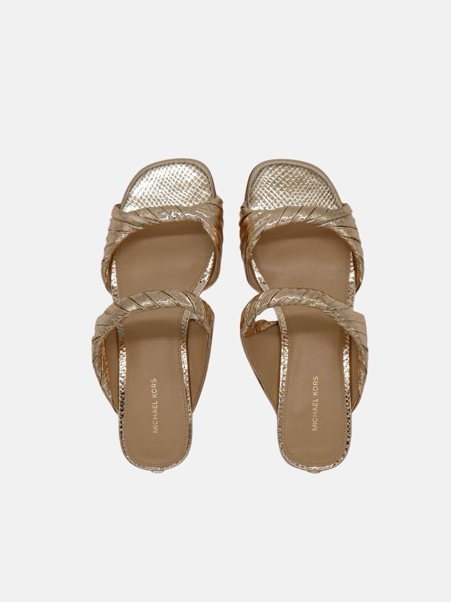 Michael Kors Sandalias 'MICHAEL KORS KIANA FLAT SANDAL Scarpe'  oro – imagen 4