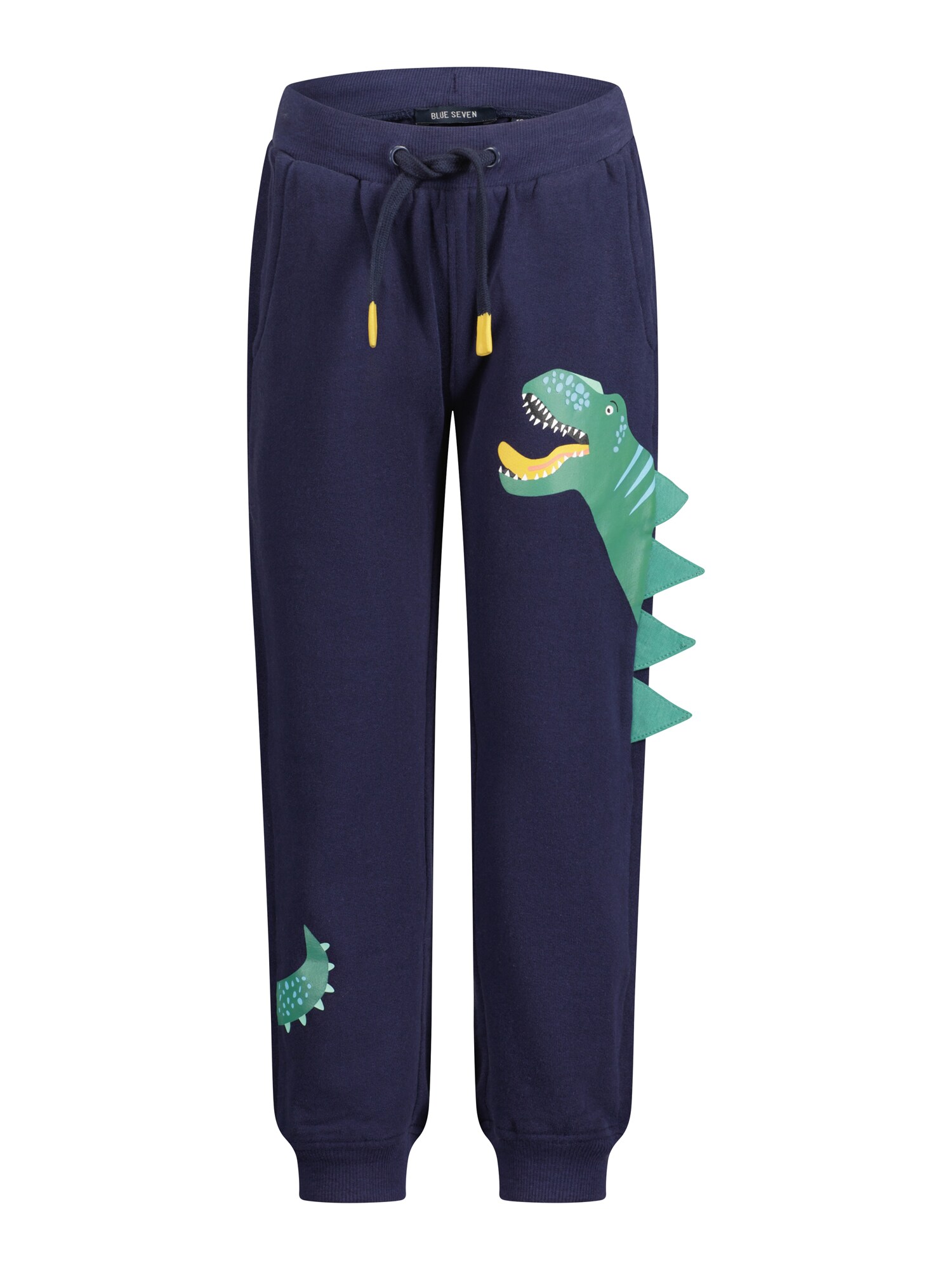 BLUE SEVEN Pantaloni albastru noapte / albastru deschis / galben curry / verde jad