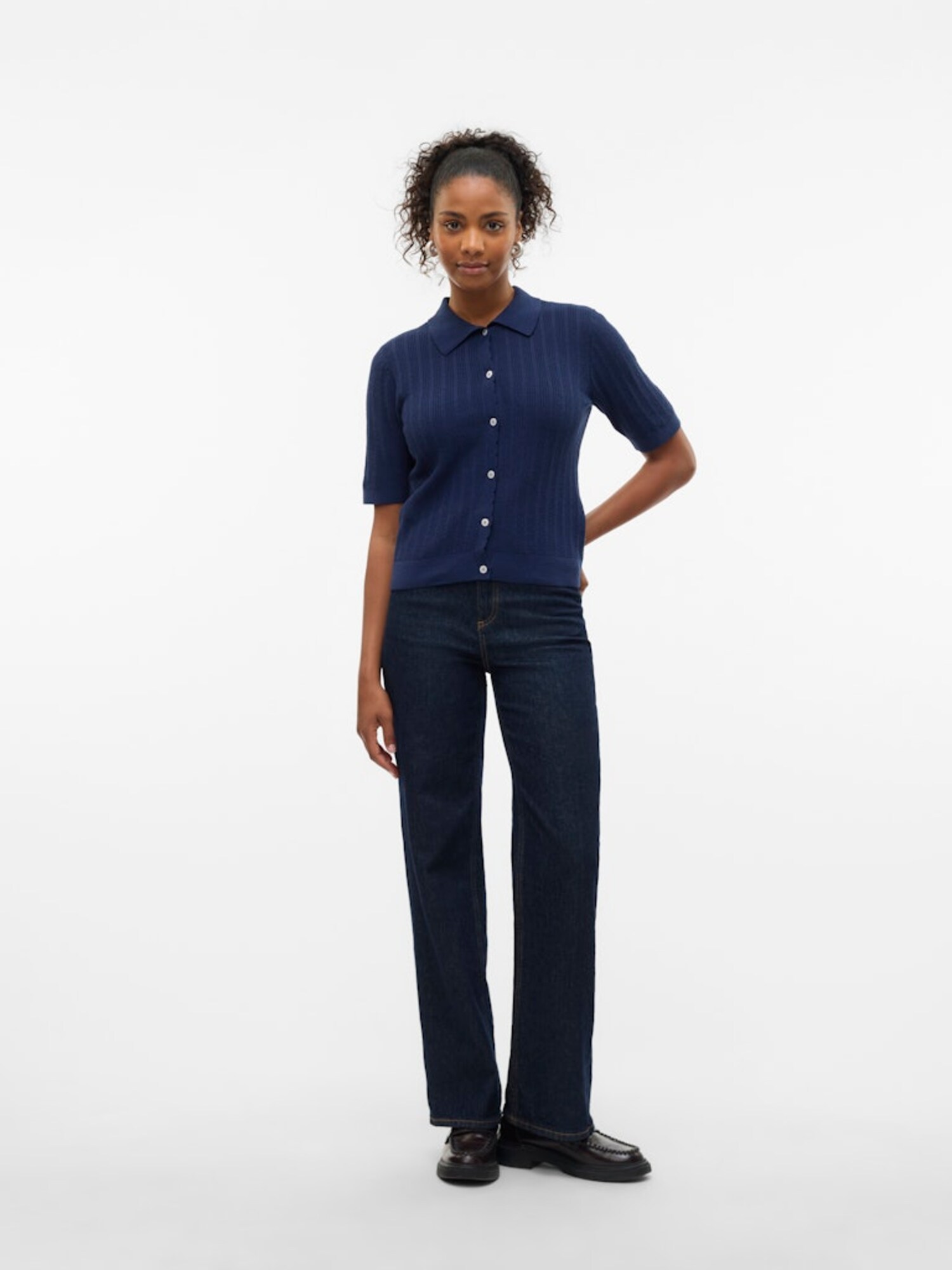 VERO MODA Kardigán 'VMLuxlight'  tengerészkék termék 2. képe