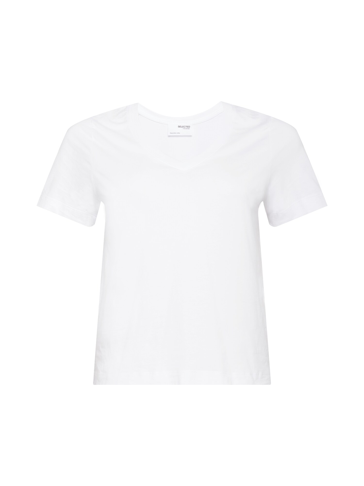 Selected Femme Curve Marškinėliai 'ANDARD'  balta