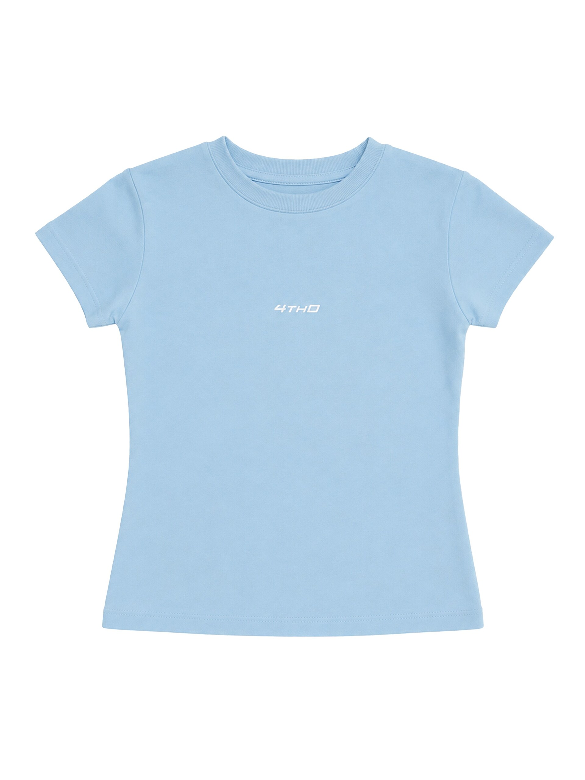 4thD T-shirt 'Baby Tee Baby Blue' dam