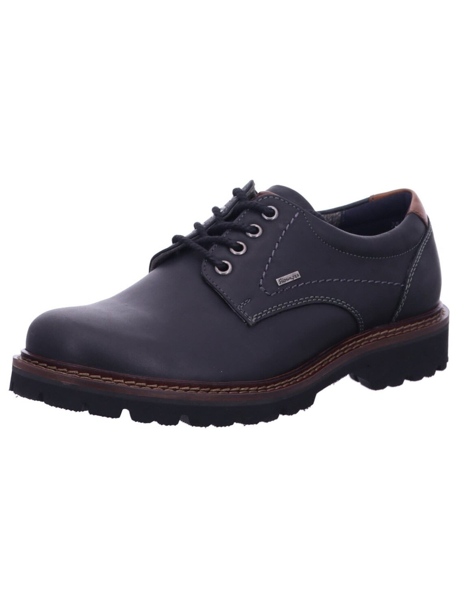 Sioux Veterschoen 'Schnürschuh Herren 383 50 Echtleder In Schwarz' Zwart