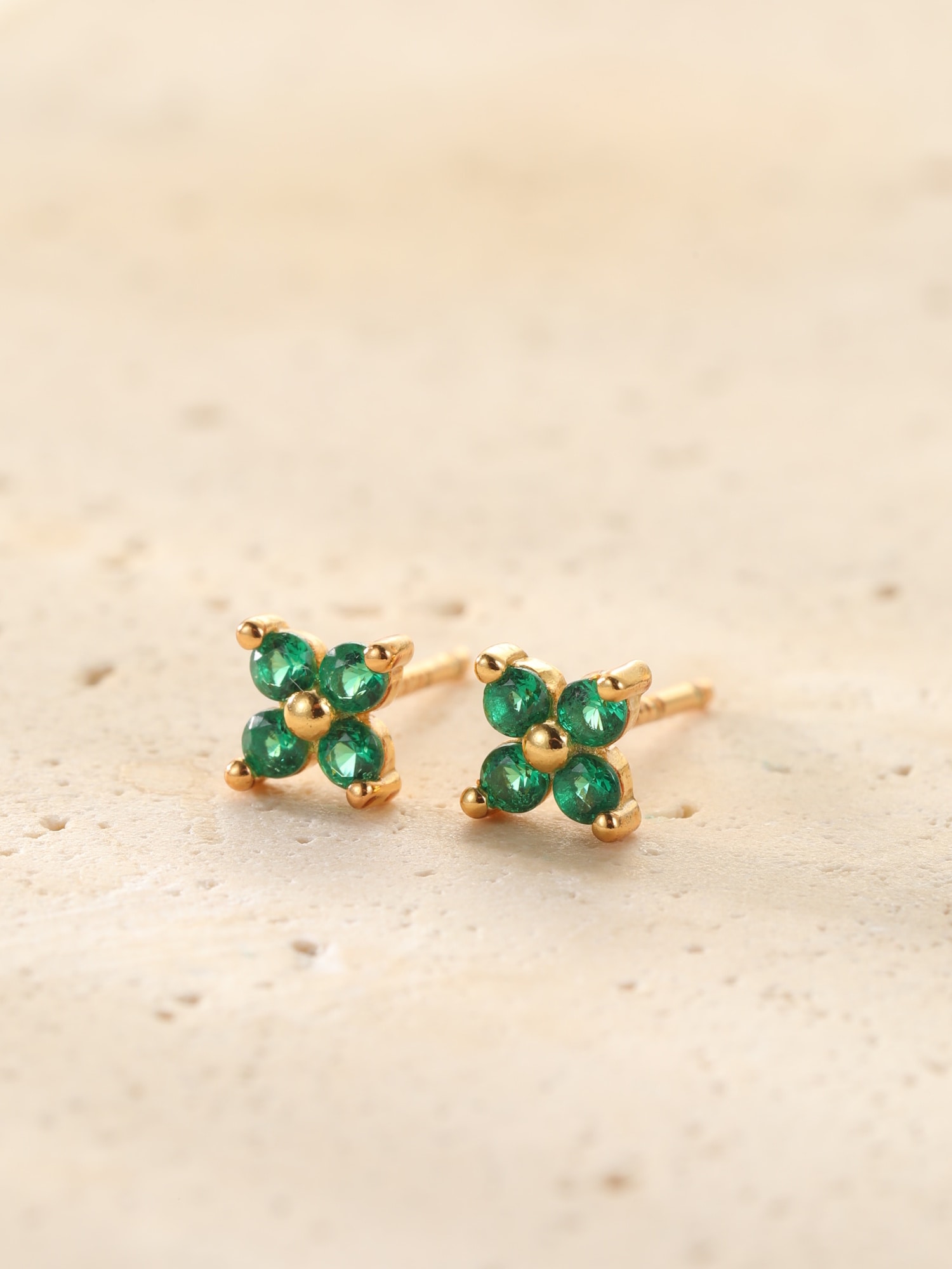 Thumbnail - Hey Happiness Ohrringe Green Daisy