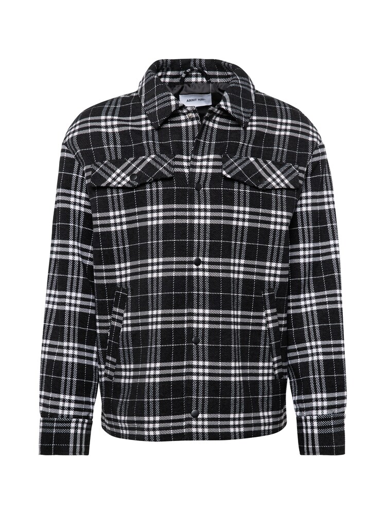 ABOUT YOU Átmeneti dzseki 'Brian' Férfi fekete , Méret XXL