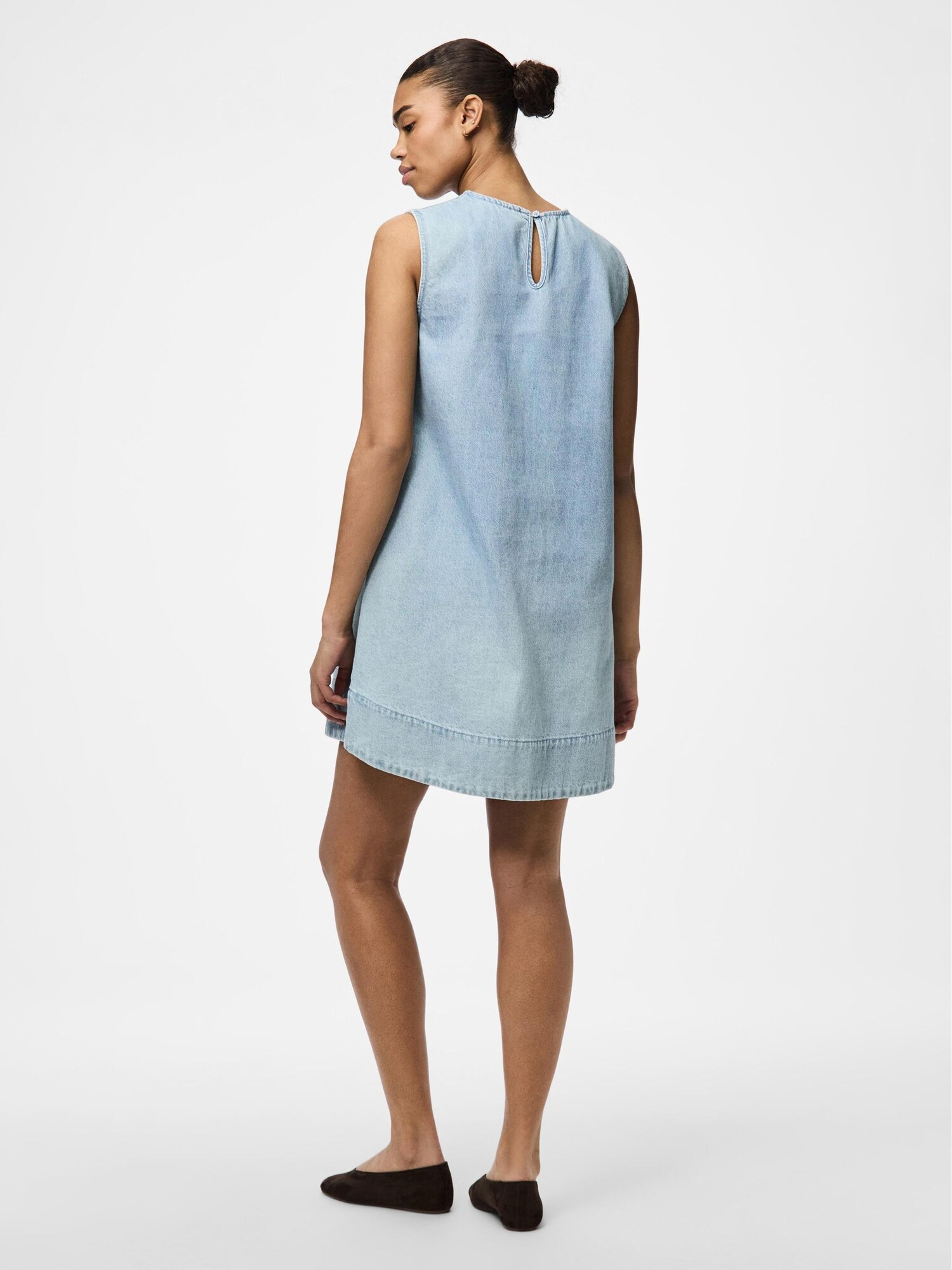 PIECES Šaty 'PCFlora' modrá denim (obrázok 4)