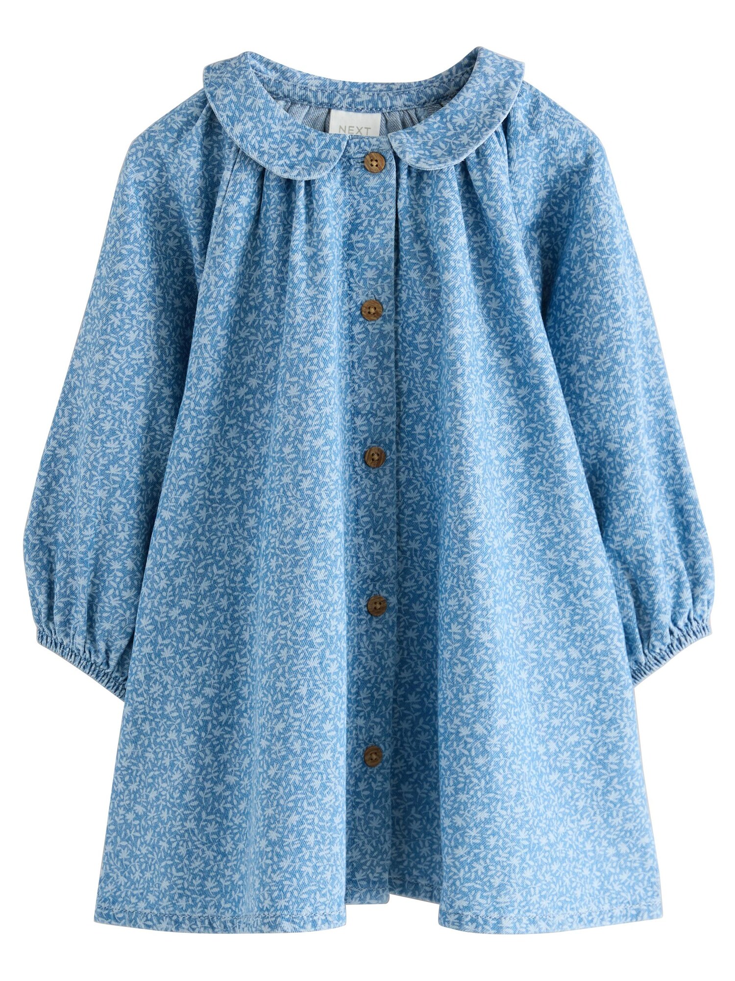 Next Rochie  albastru denim / alb