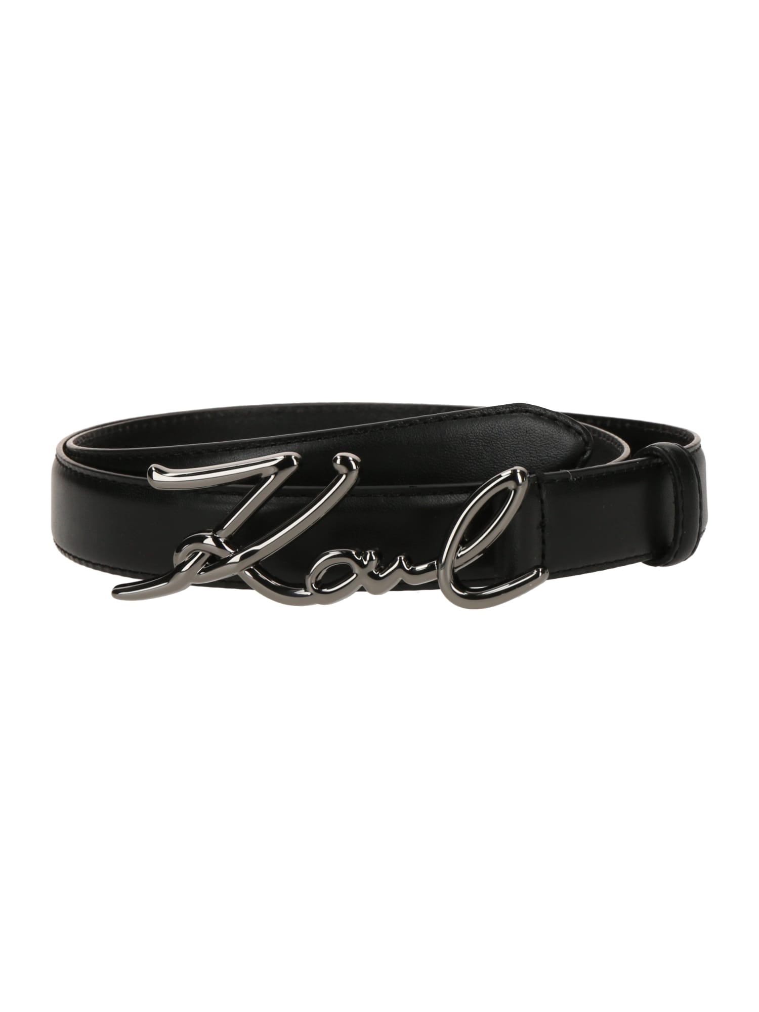 Karl Lagerfeld Curea  gri / negru