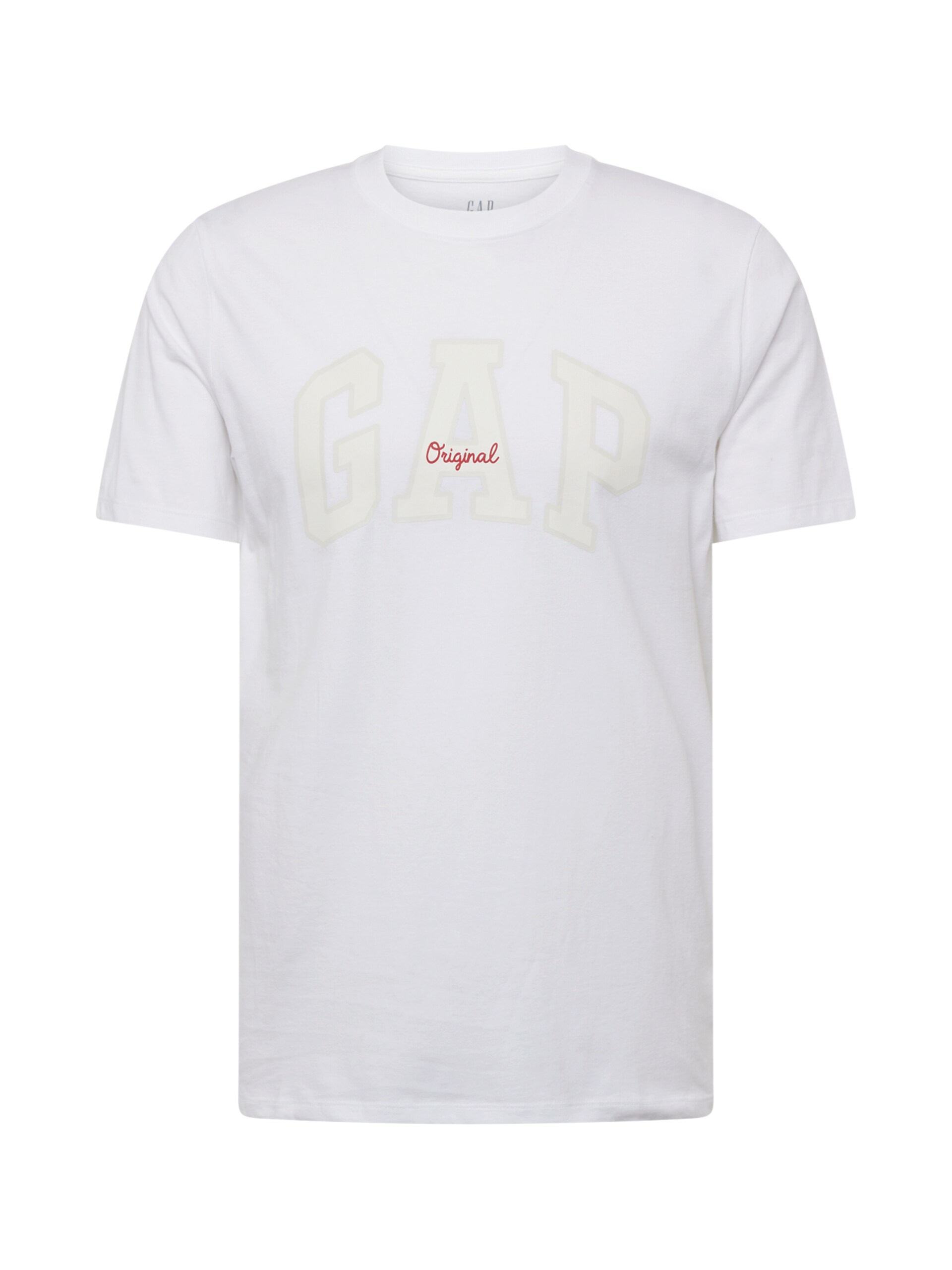 GAP T-shirt 'EVERYDAY' kräm / elfenben / mörkröd herr