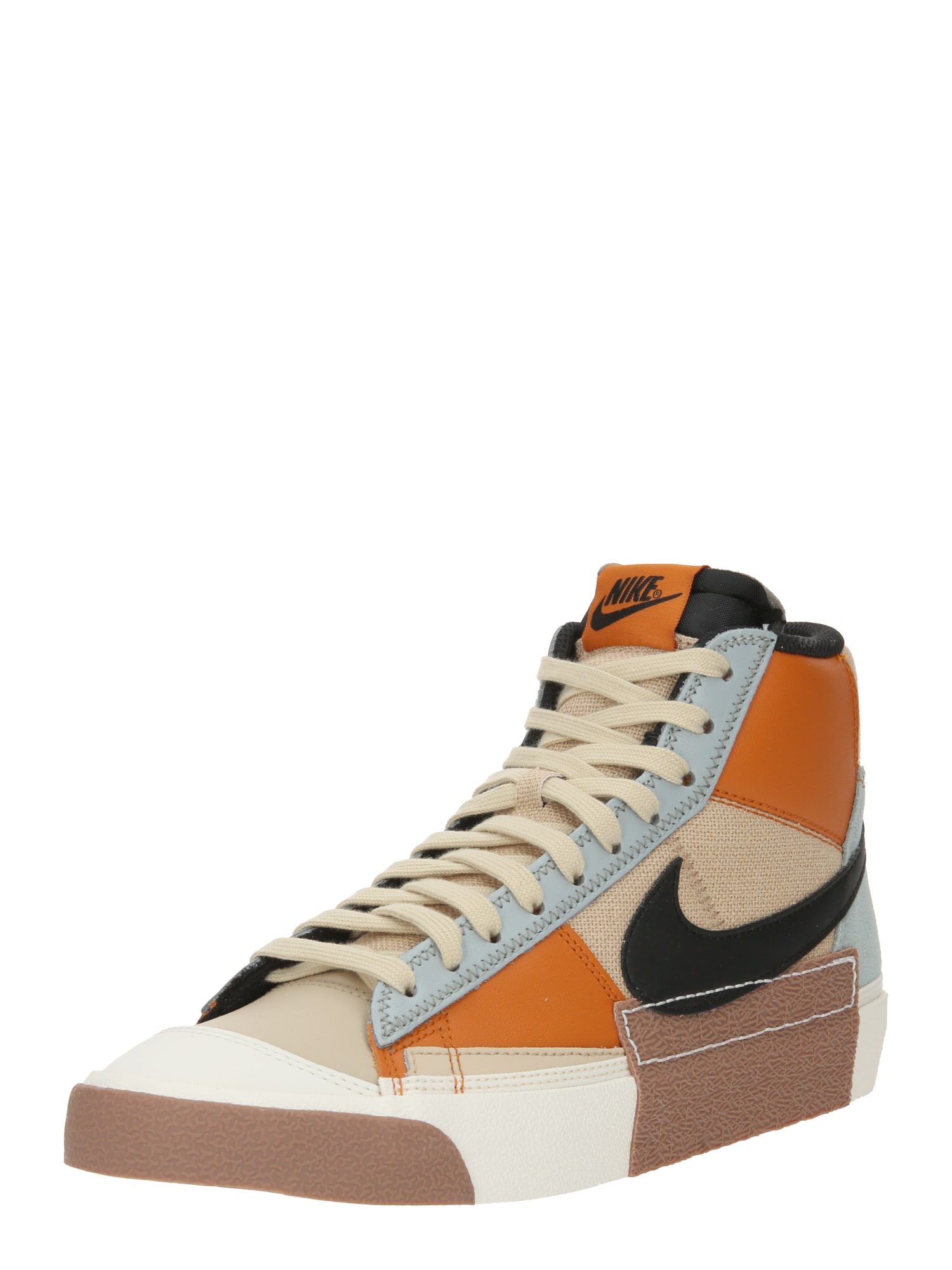 Nike Sportswear Sneaker înalt 'BLAZER MID PRO CLUB'  alb kitt / portocaliu închis / negru / alb