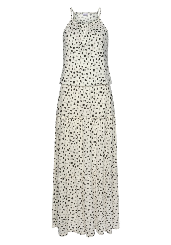 BUFFALO Maxikleid Damen Größe 38 weiß