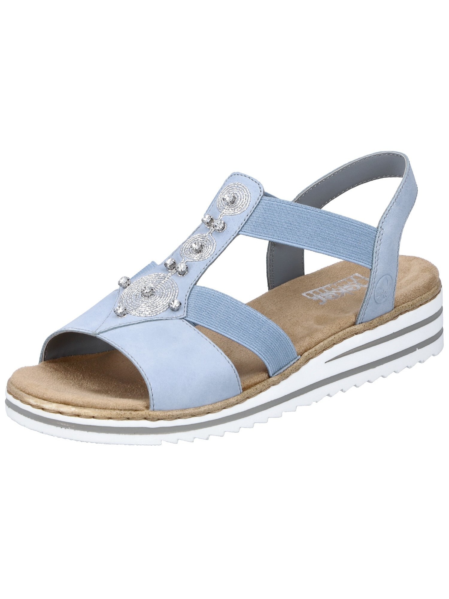 Rieker Rieker Sandale hellblau / silber